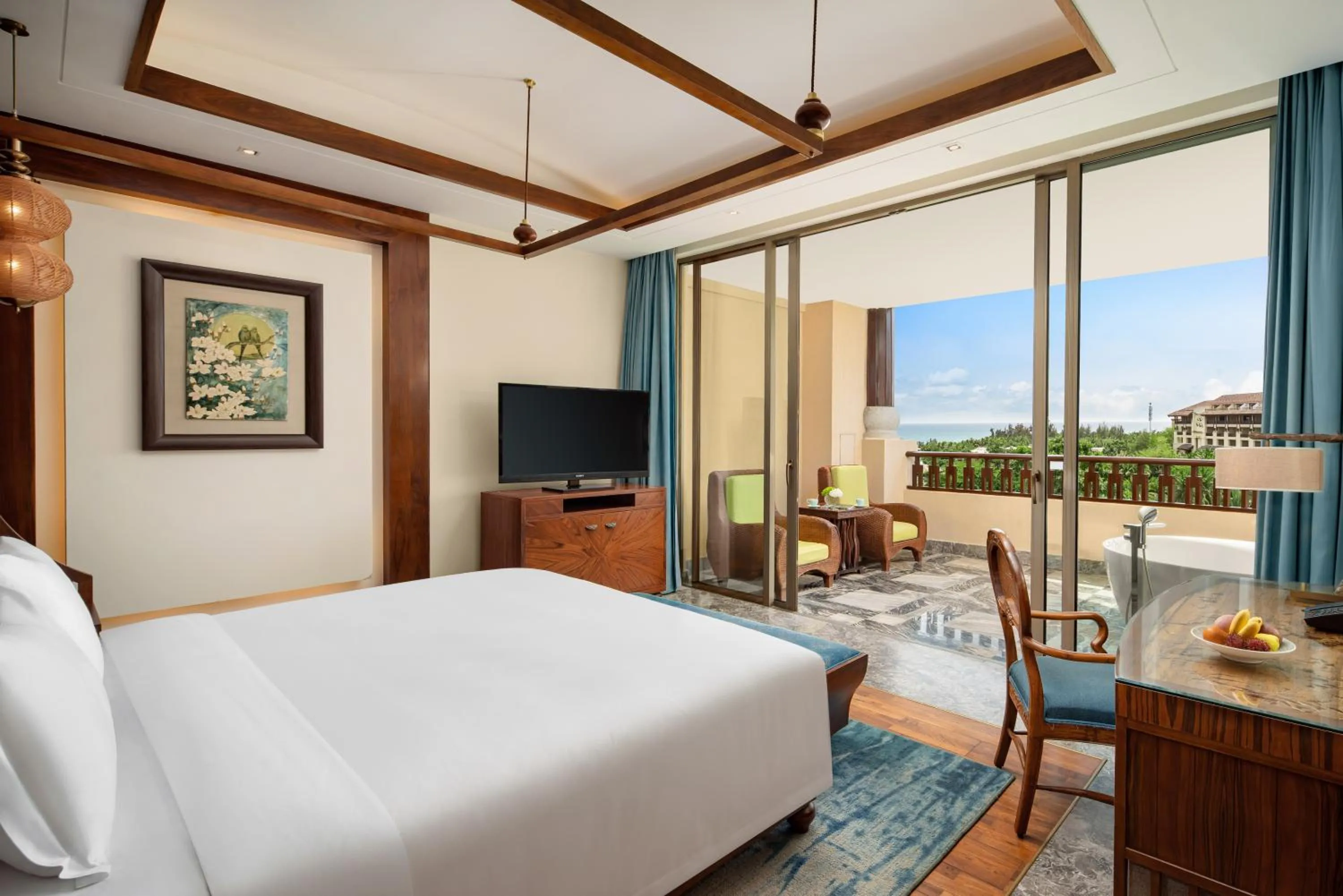 Bed in Fairmont Sanya Haitang Bay