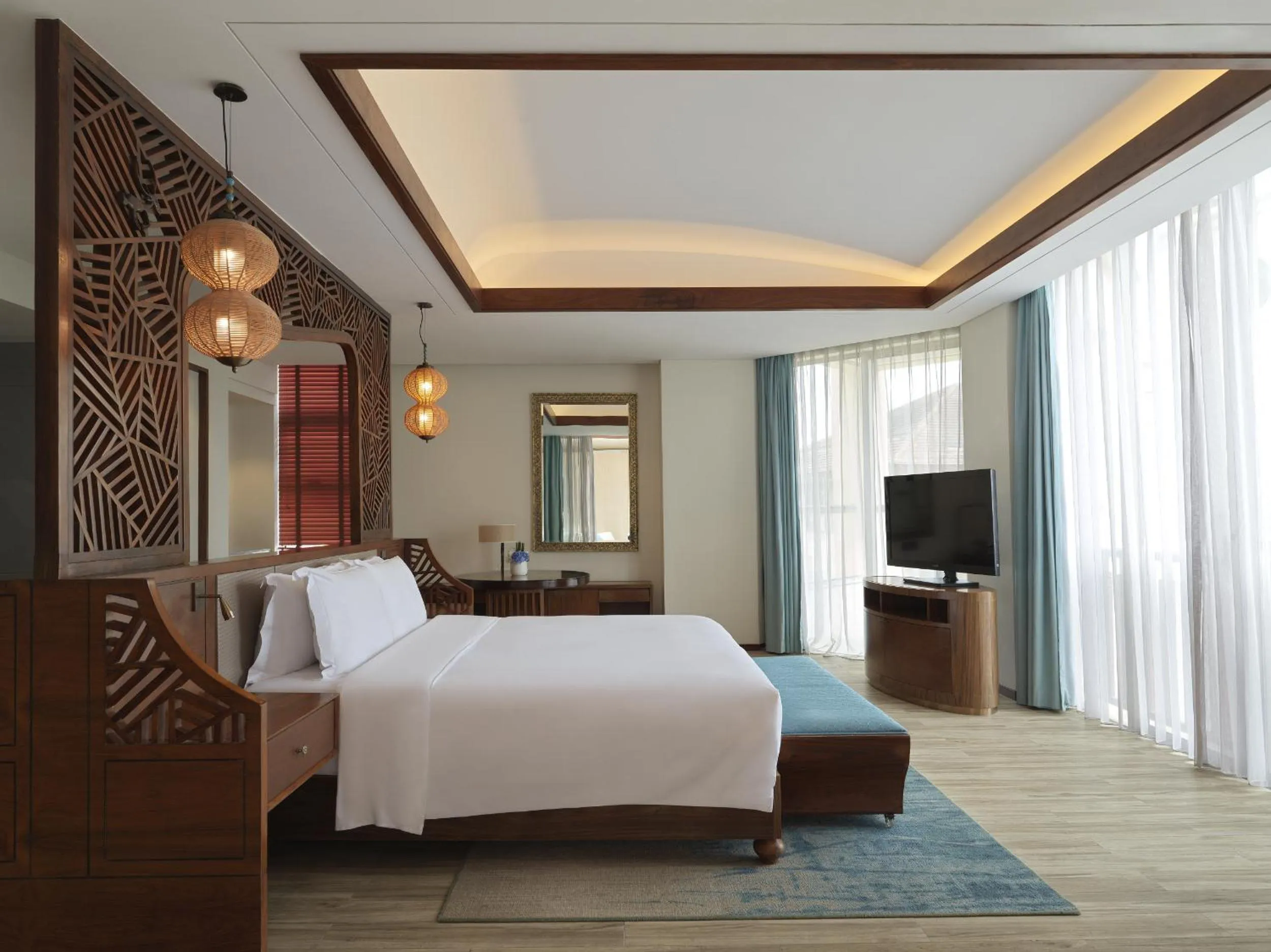 Bedroom, Bed in Fairmont Sanya Haitang Bay