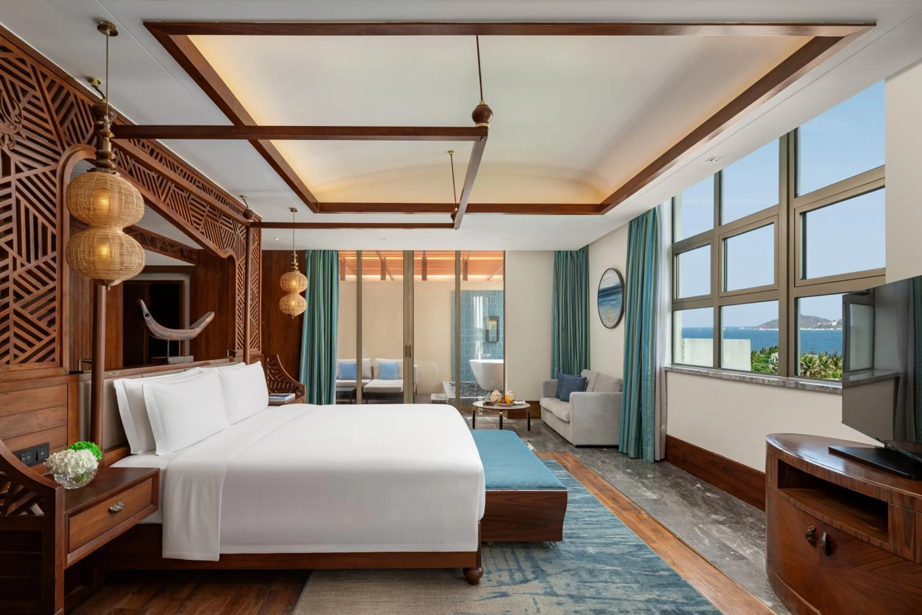 Bedroom, Bed in Fairmont Sanya Haitang Bay