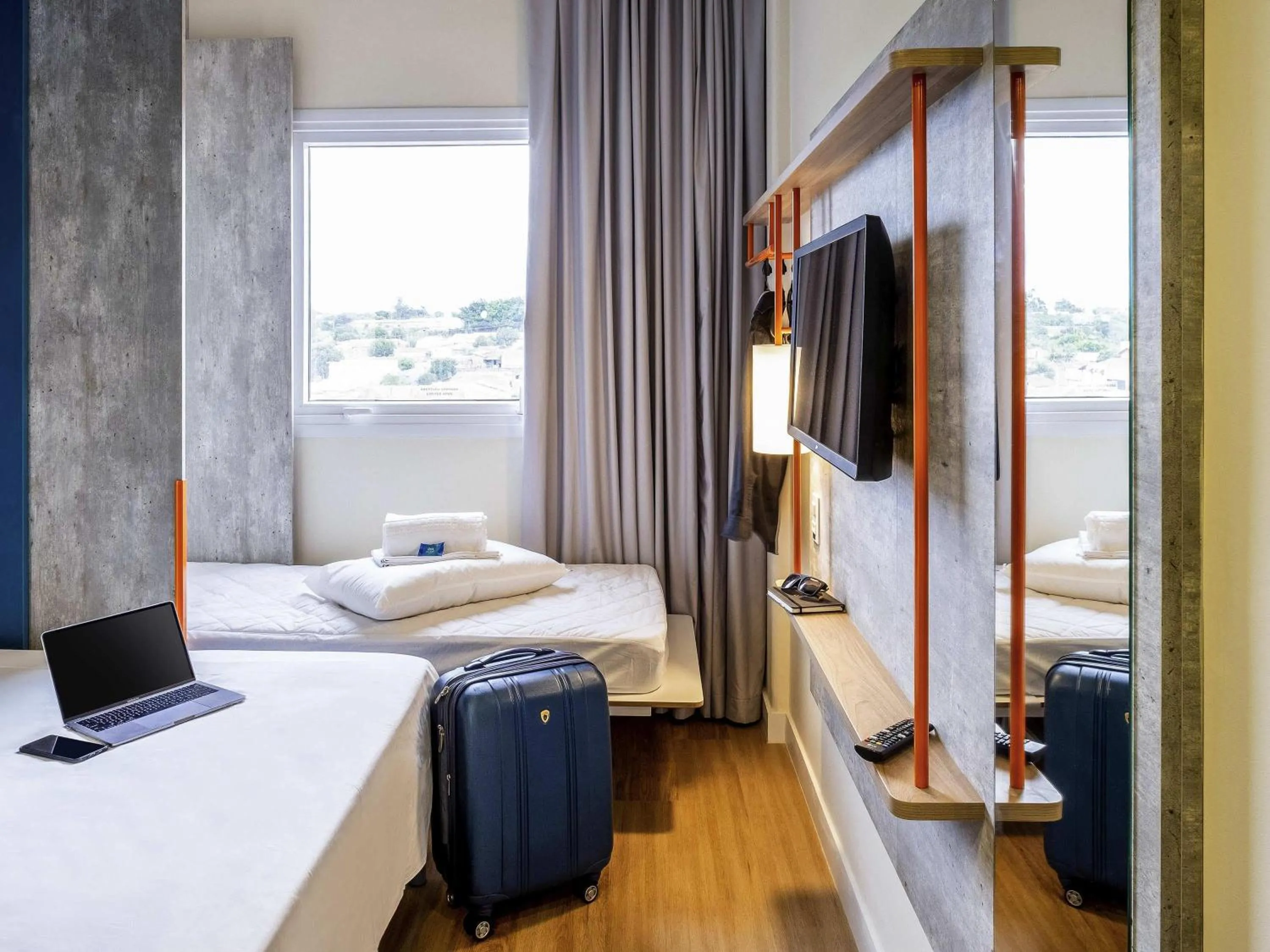 Bedroom, Bed in ibis budget Leme SP