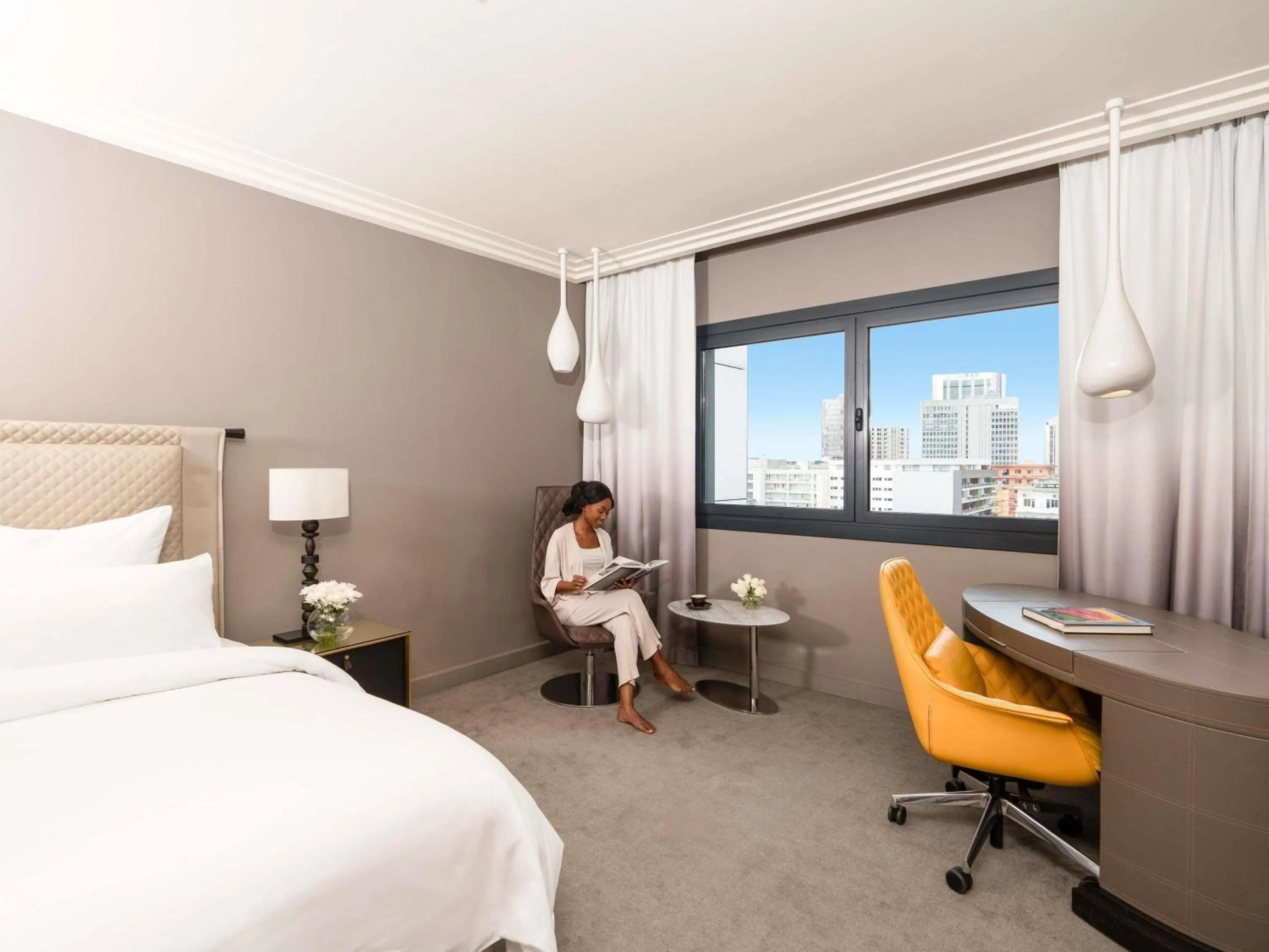 Bedroom, Bed in Movenpick Hotel Abidjan-Accor Group