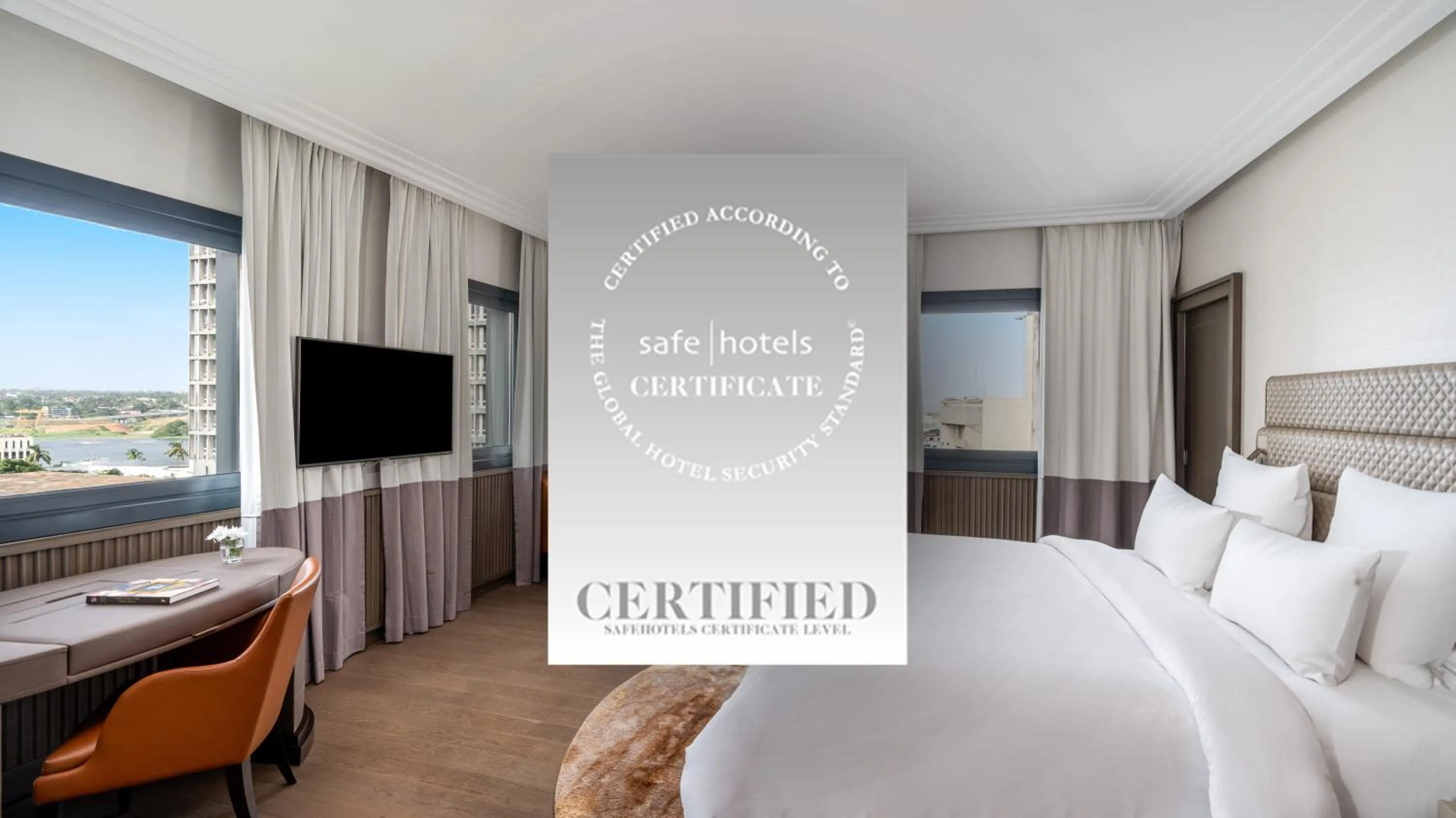 Certificate/Award, Bed in Movenpick Hotel Abidjan-Accor Group
