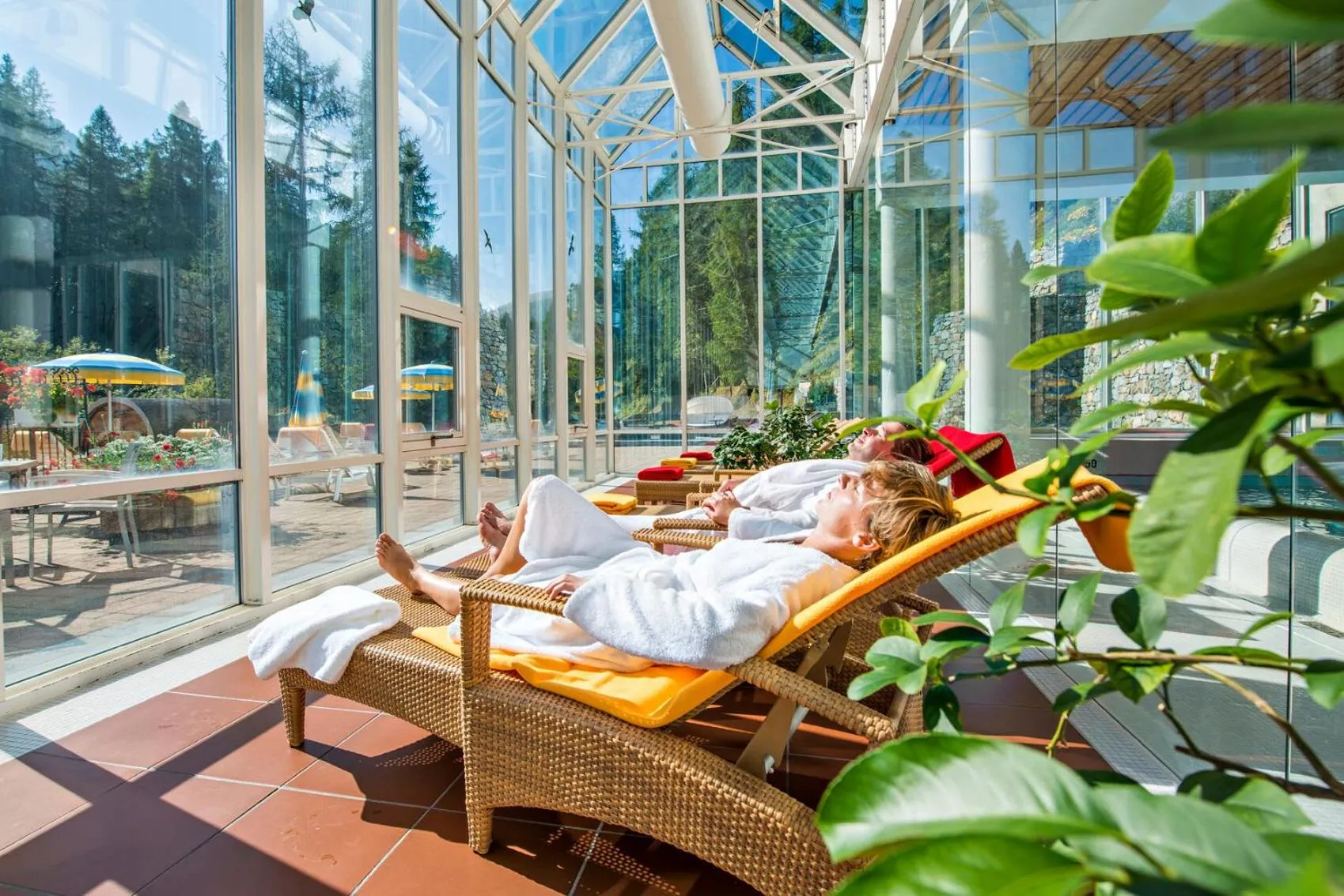 Spa and wellness centre/facilities in Hotel Schweizerhof Sils Maria, a Faern Collection Hotel
