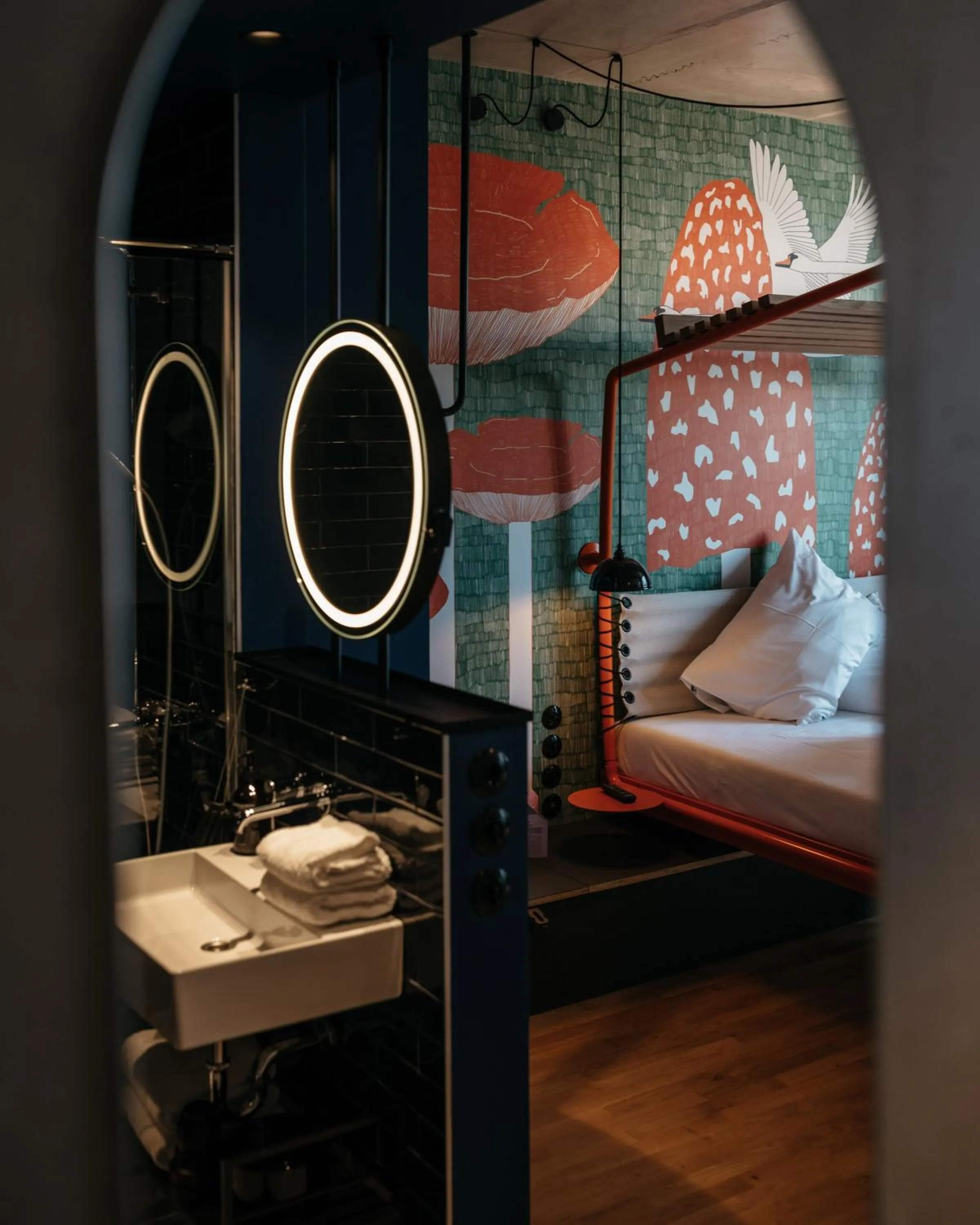 Photo of the whole room, Bed in Superbude Wien Prater