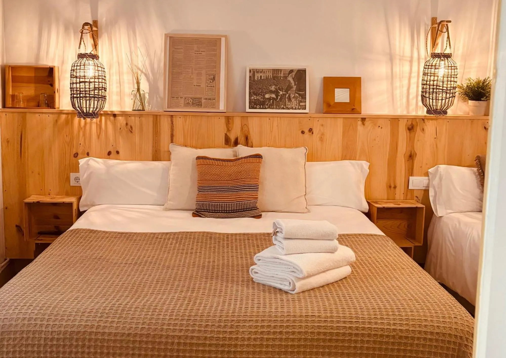 Bed in Hostal Sa Teula