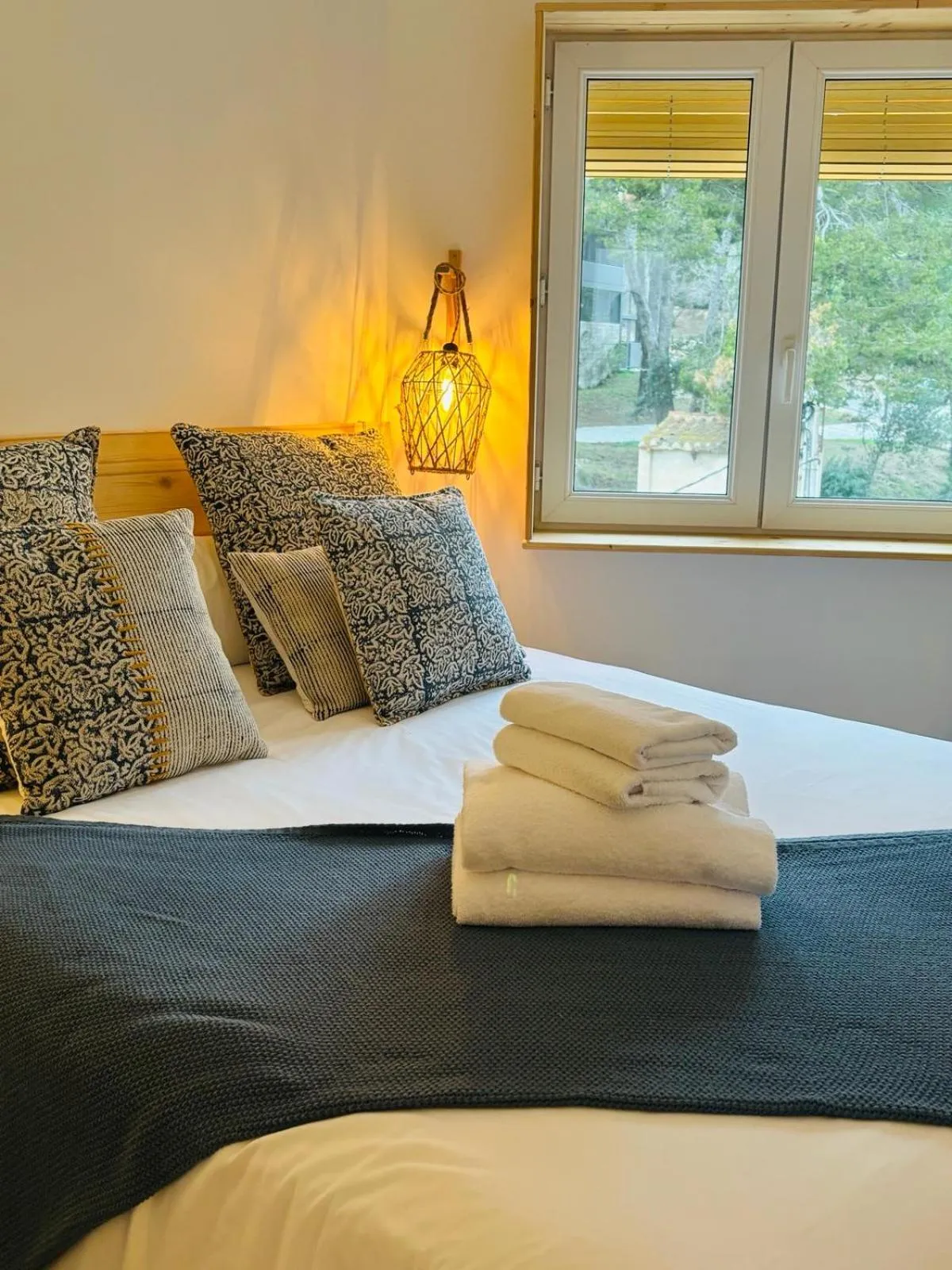 Bed in Hostal Sa Teula