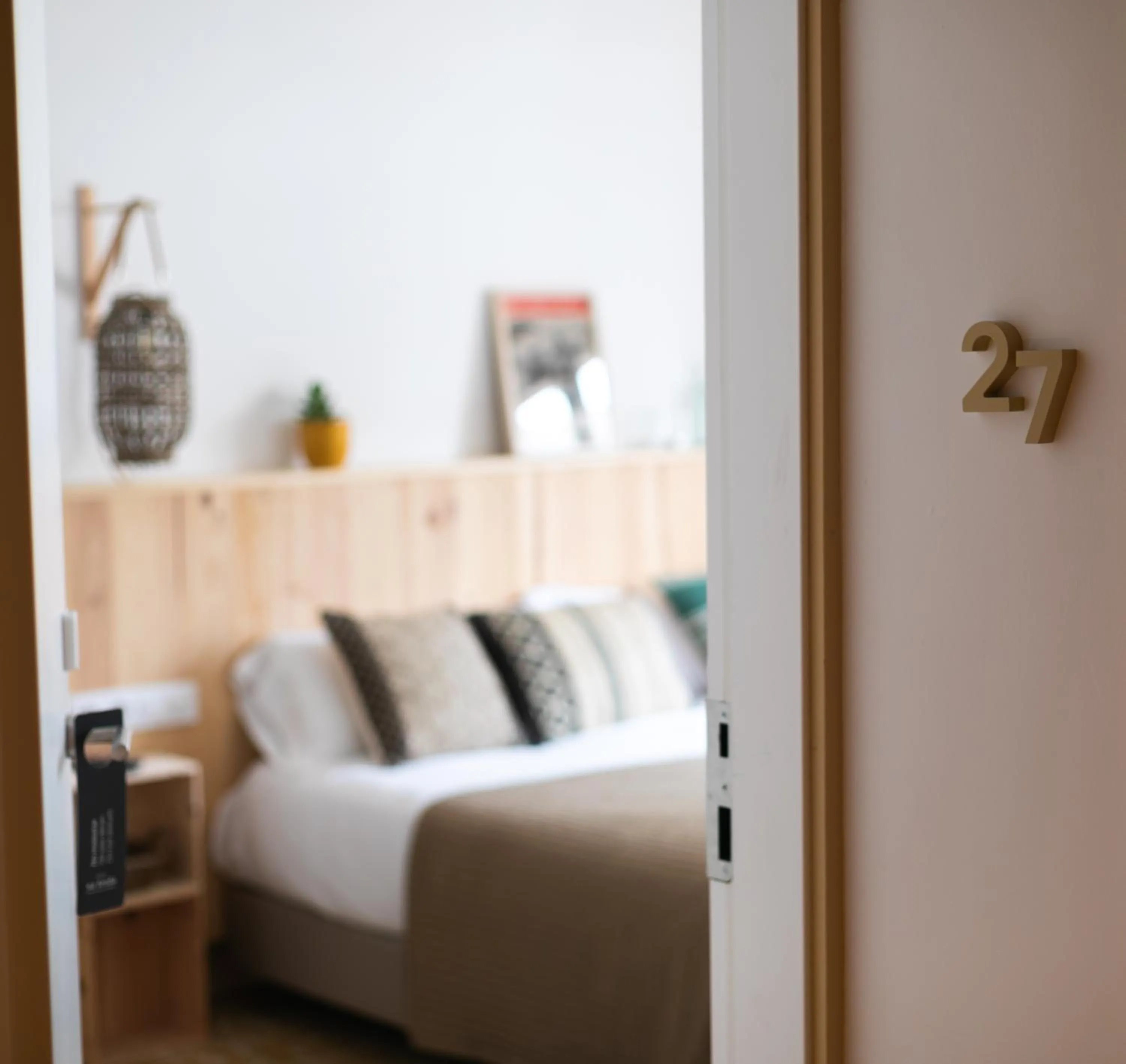 Bed in Hostal Sa Teula