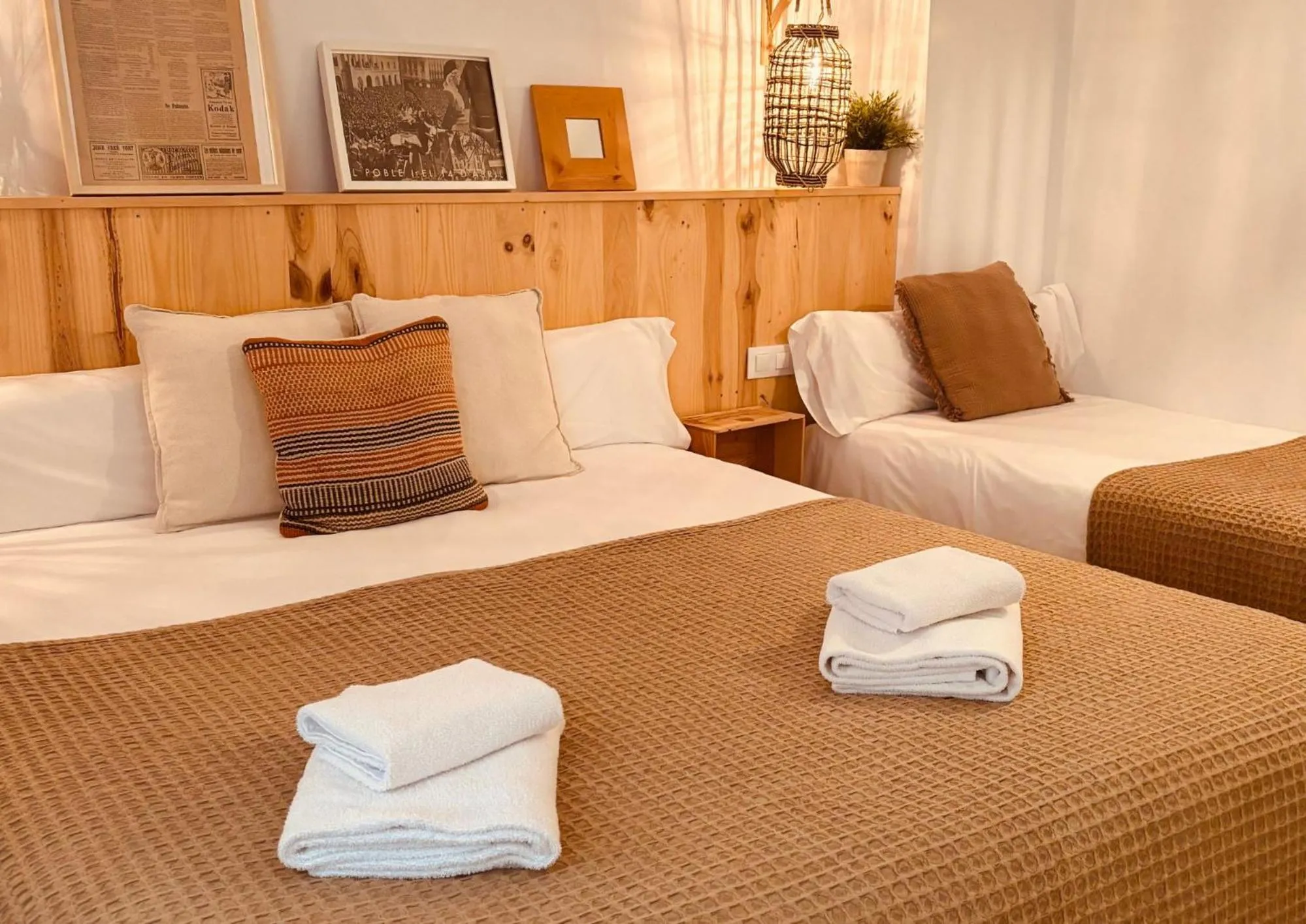 Bed in Hostal Sa Teula