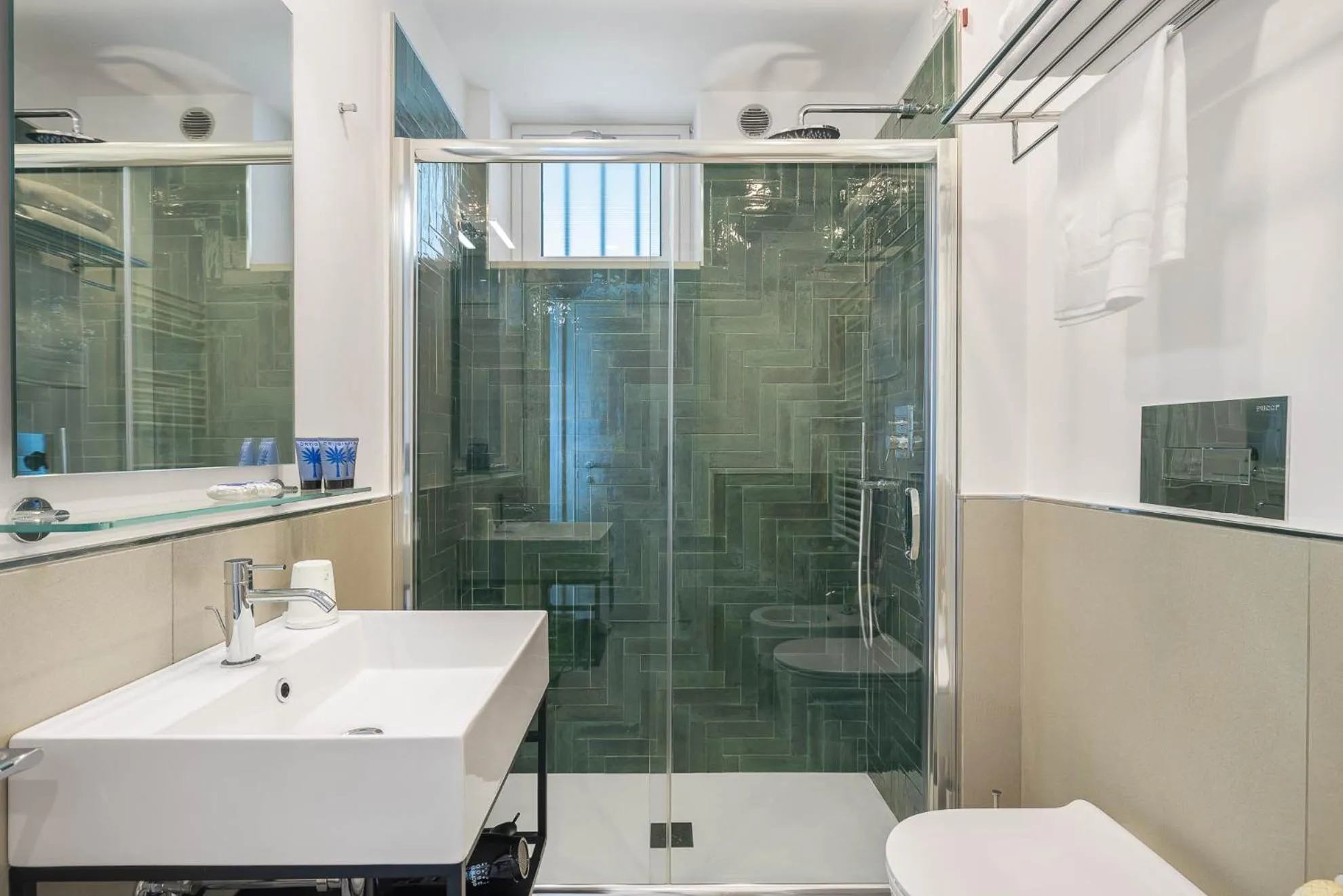 Shower in Seaside Hotel