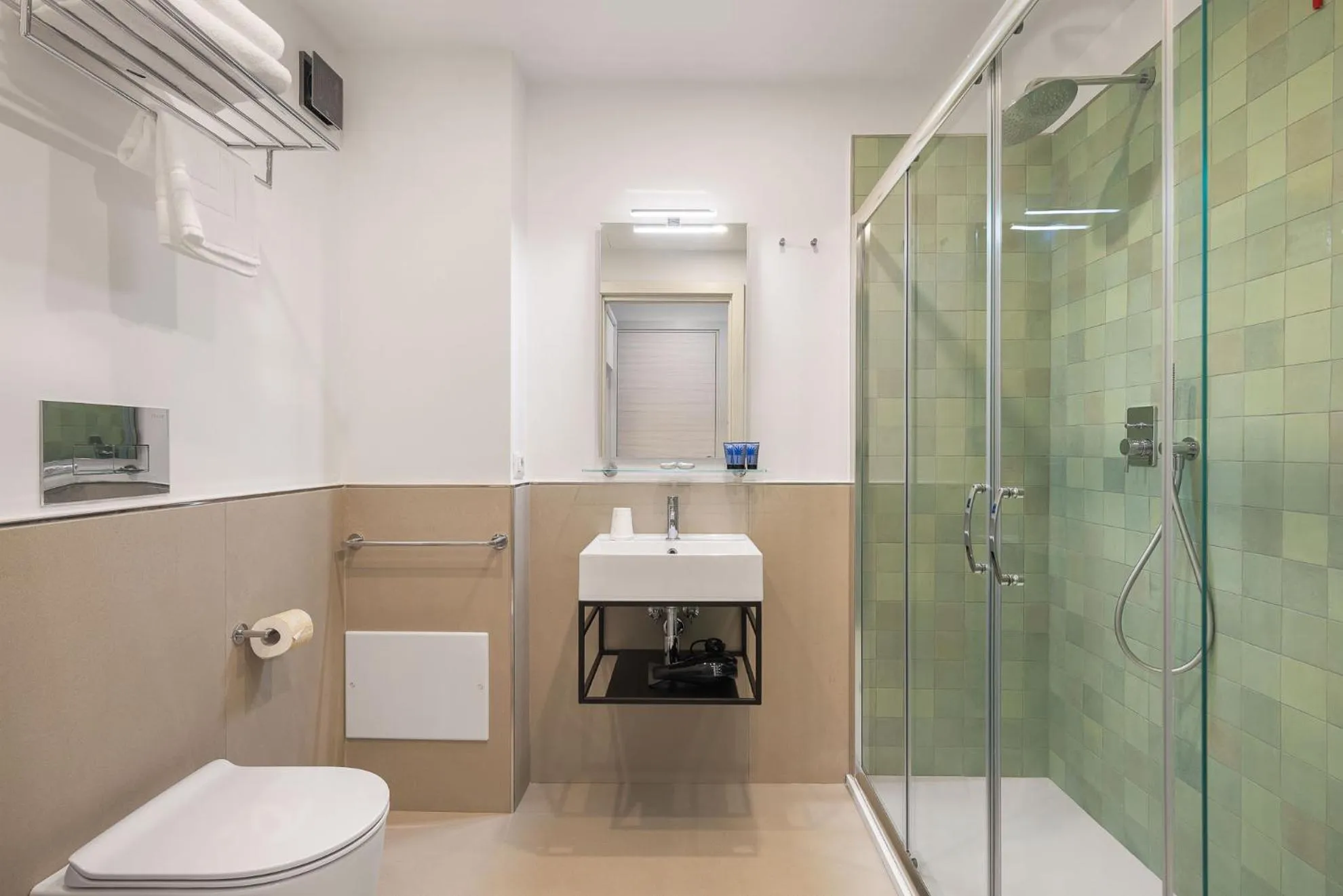 Shower in Seaside Hotel