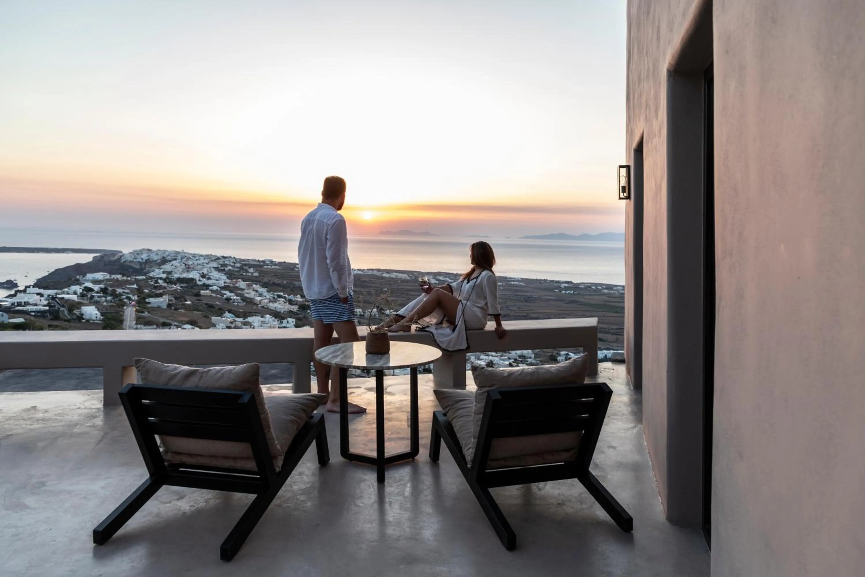 Sunset in Nimbus Santorini