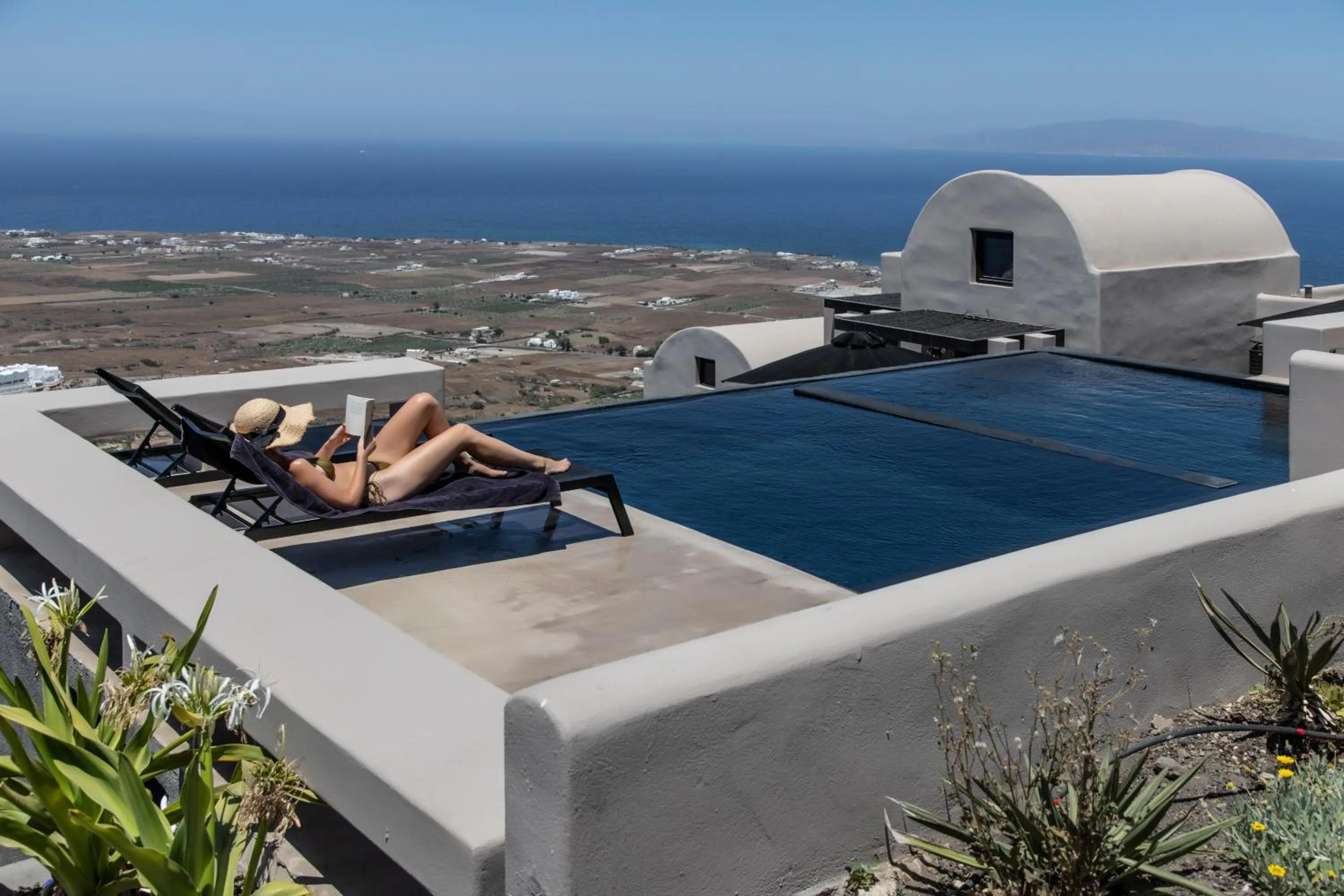Pool view in Nimbus Santorini