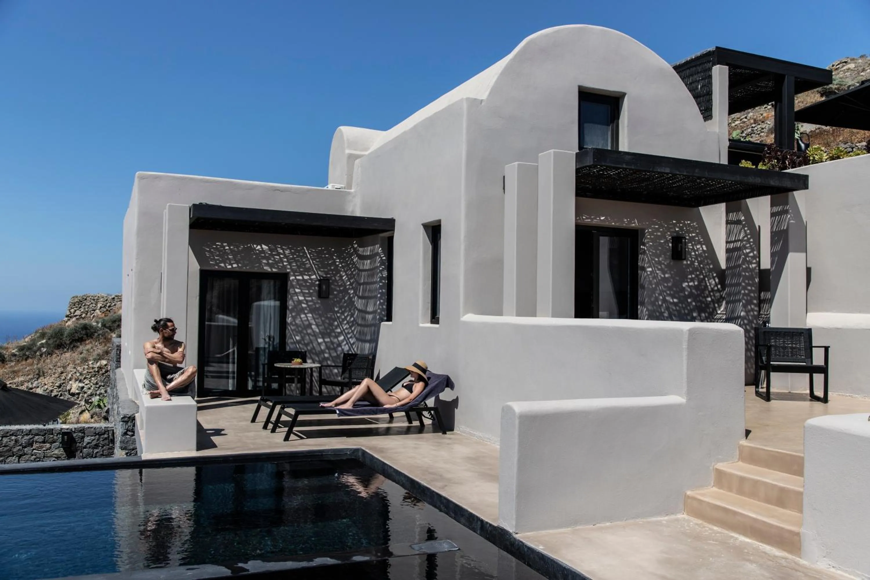 Pool view in Nimbus Santorini