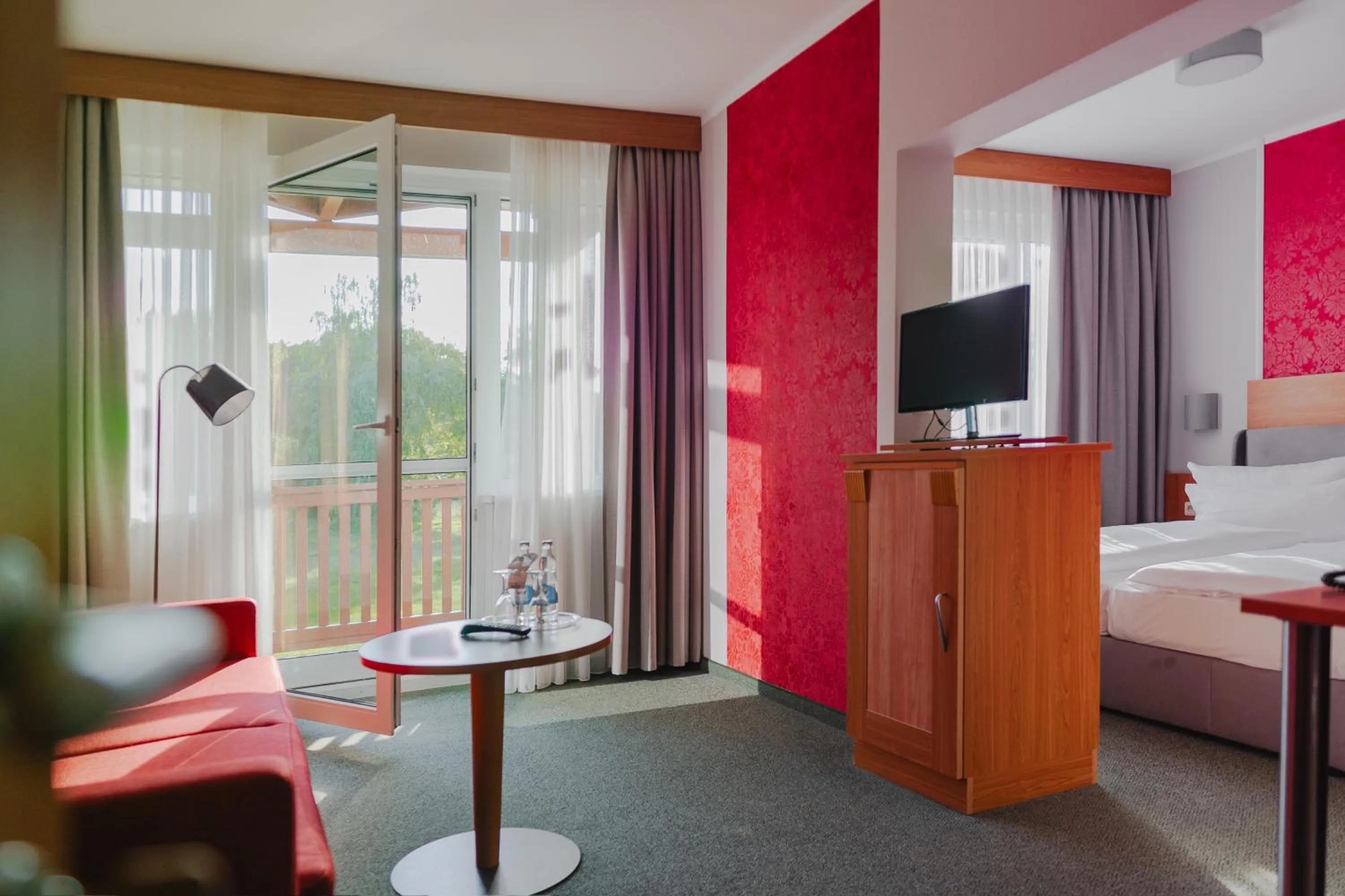 Bedroom, Bed in Gästehaus Kloster Nimbschen