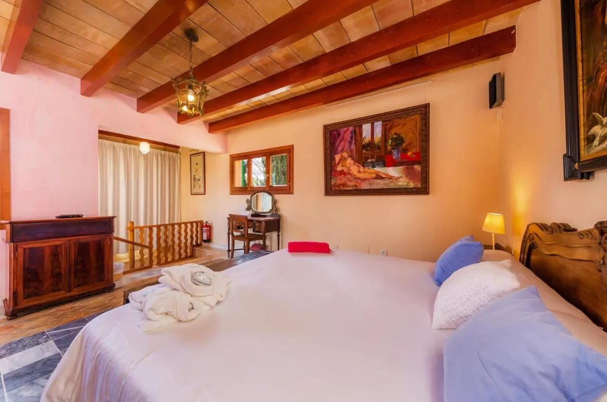 Bed in Es Revellar Art Resort - Adults Only