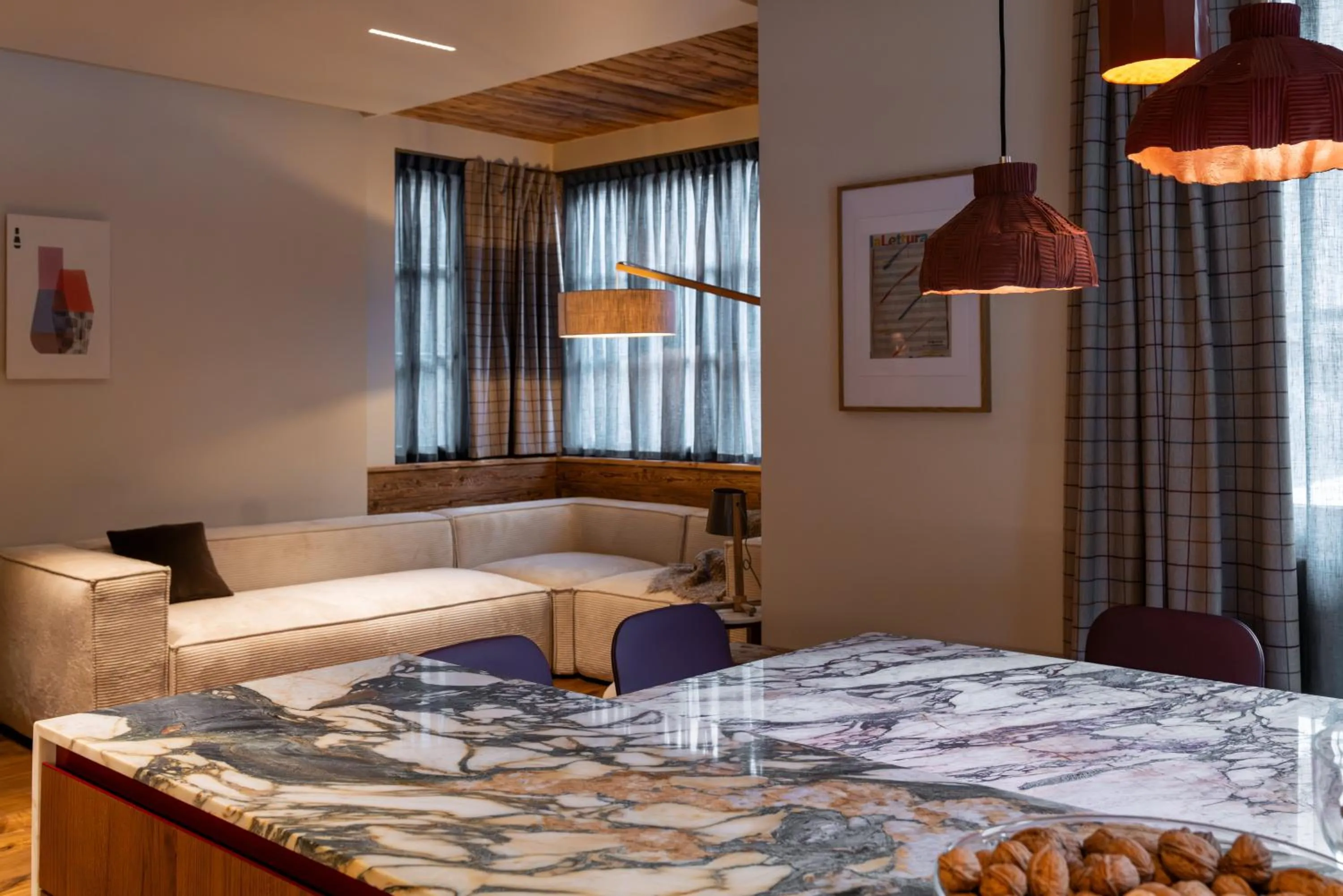 Living room in Chalet Corvara