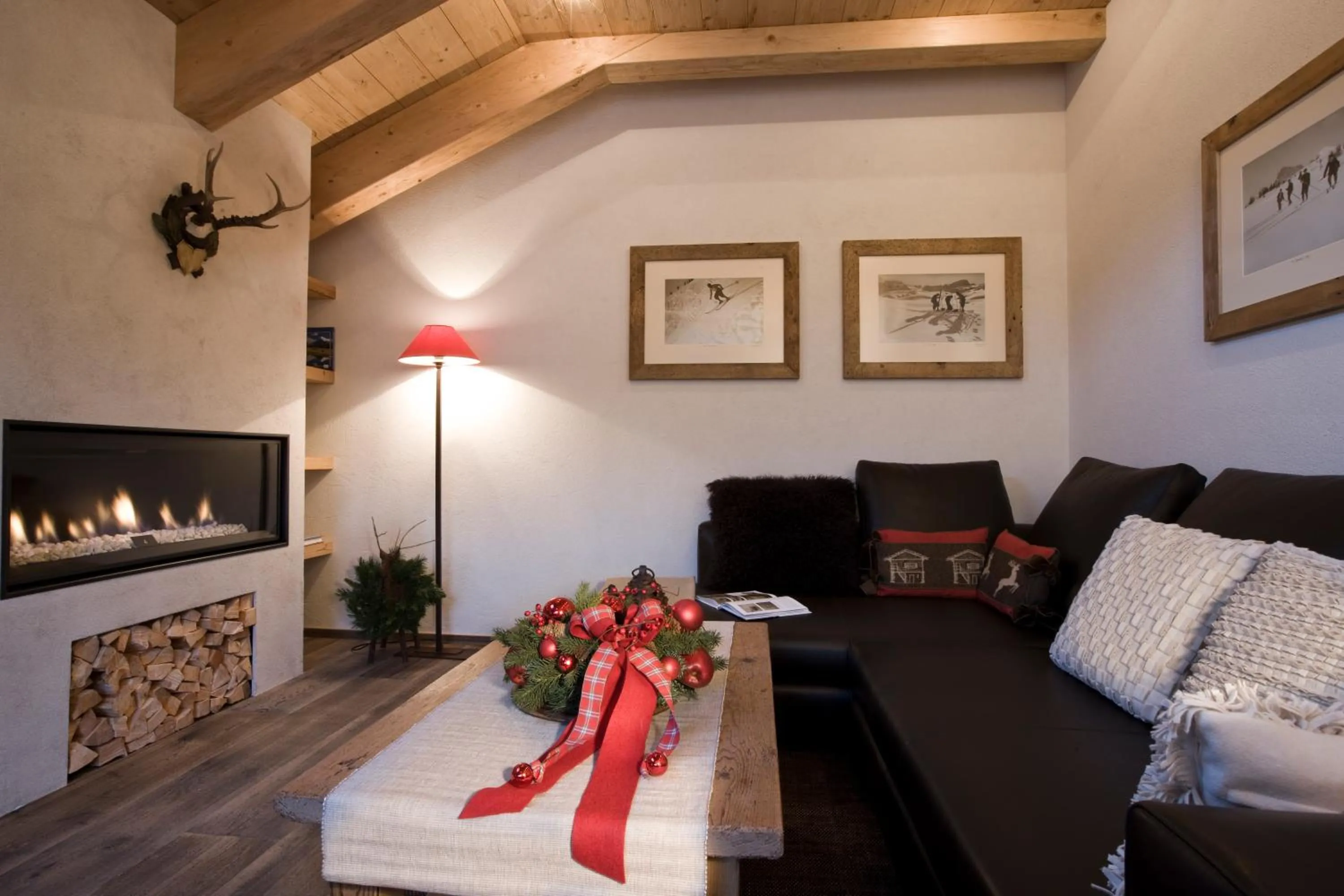Living room in Chalet Corvara