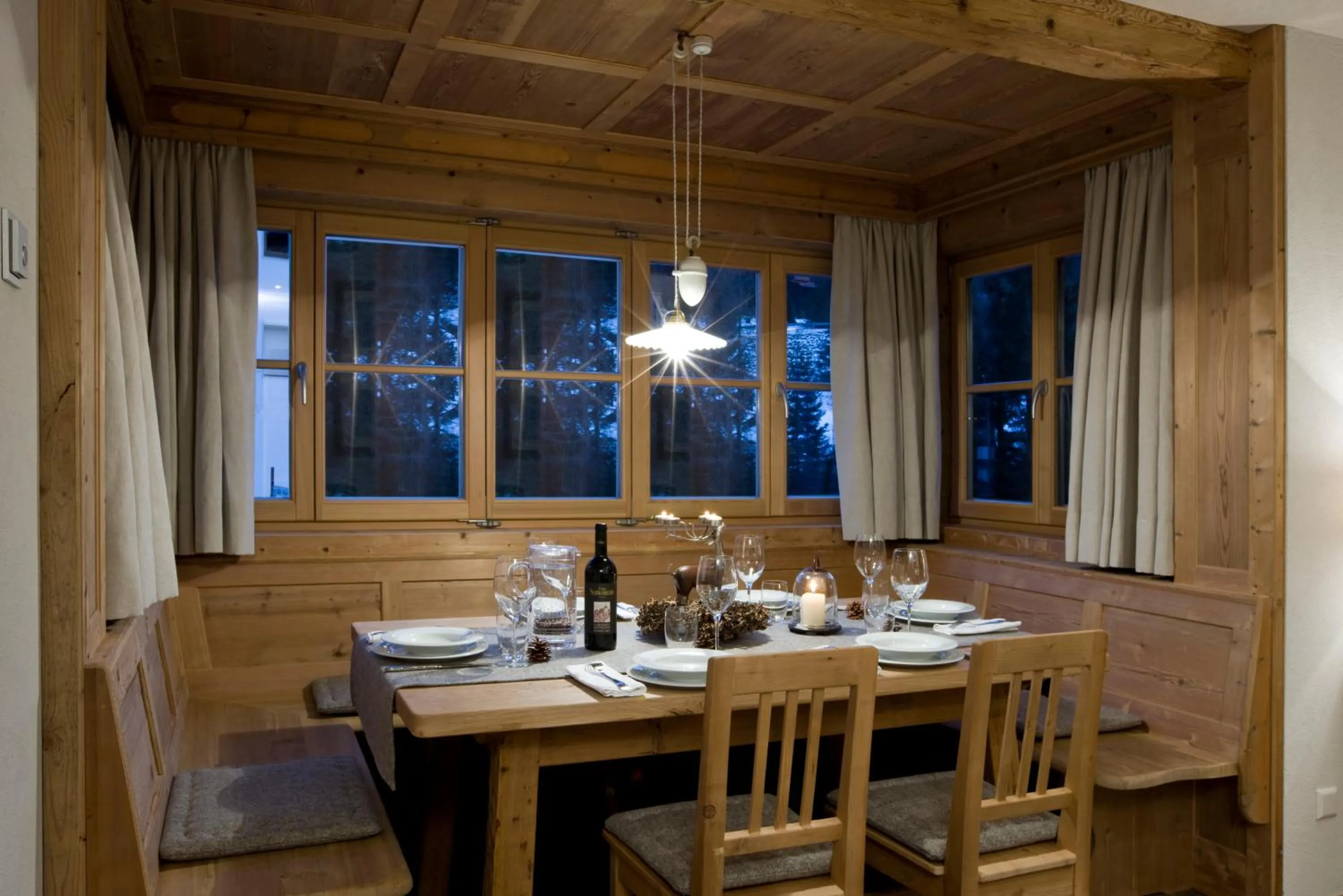 Dining area in Chalet Corvara