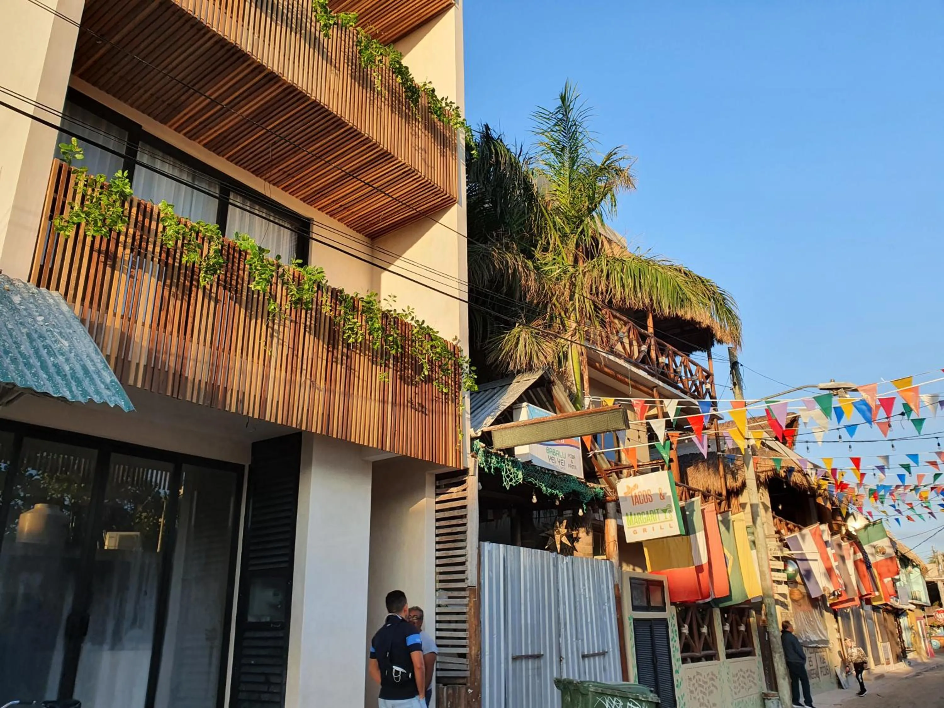 Facade/entrance in Casa Peregrino Holbox