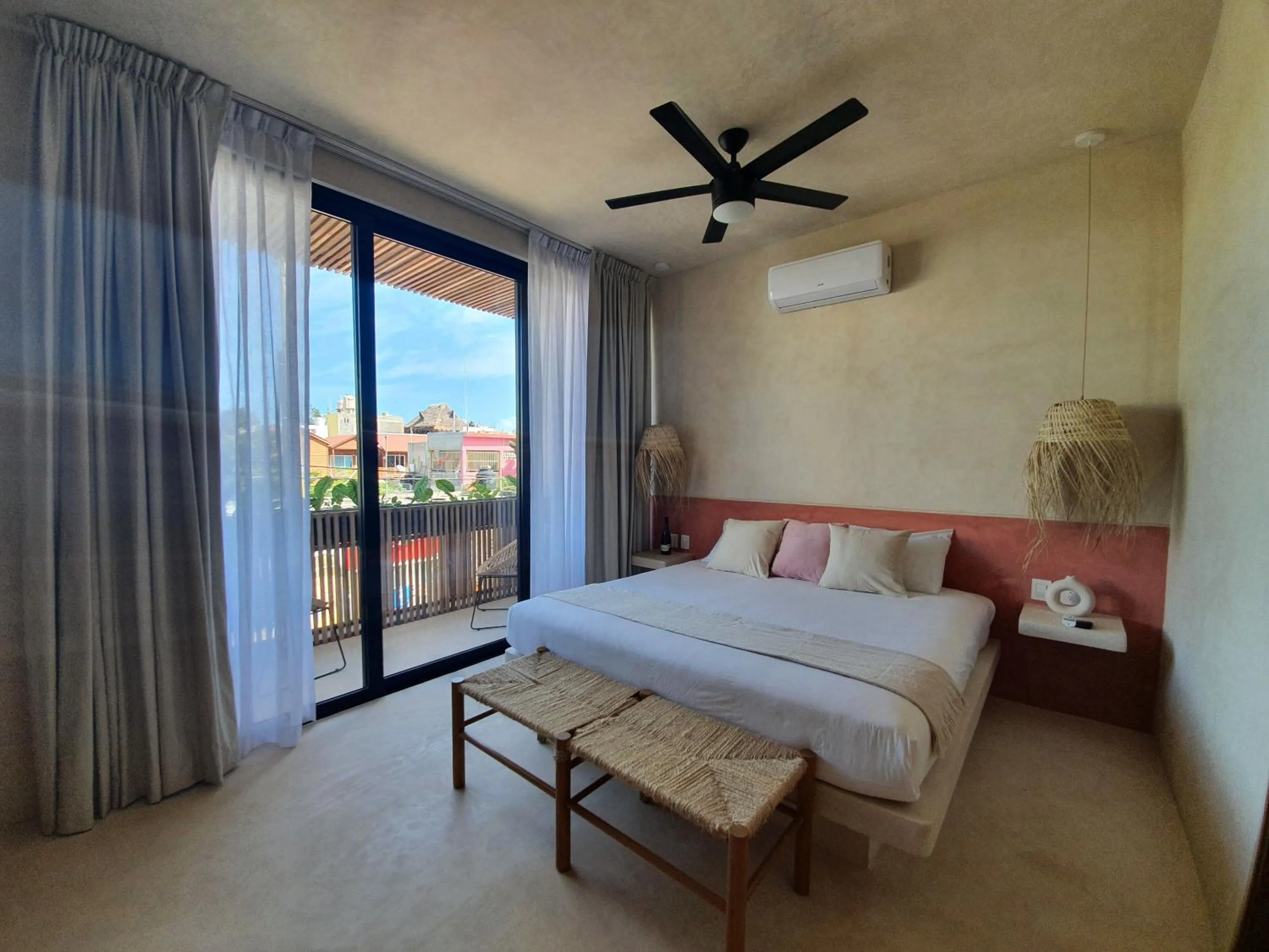 Bed in Casa Peregrino Holbox