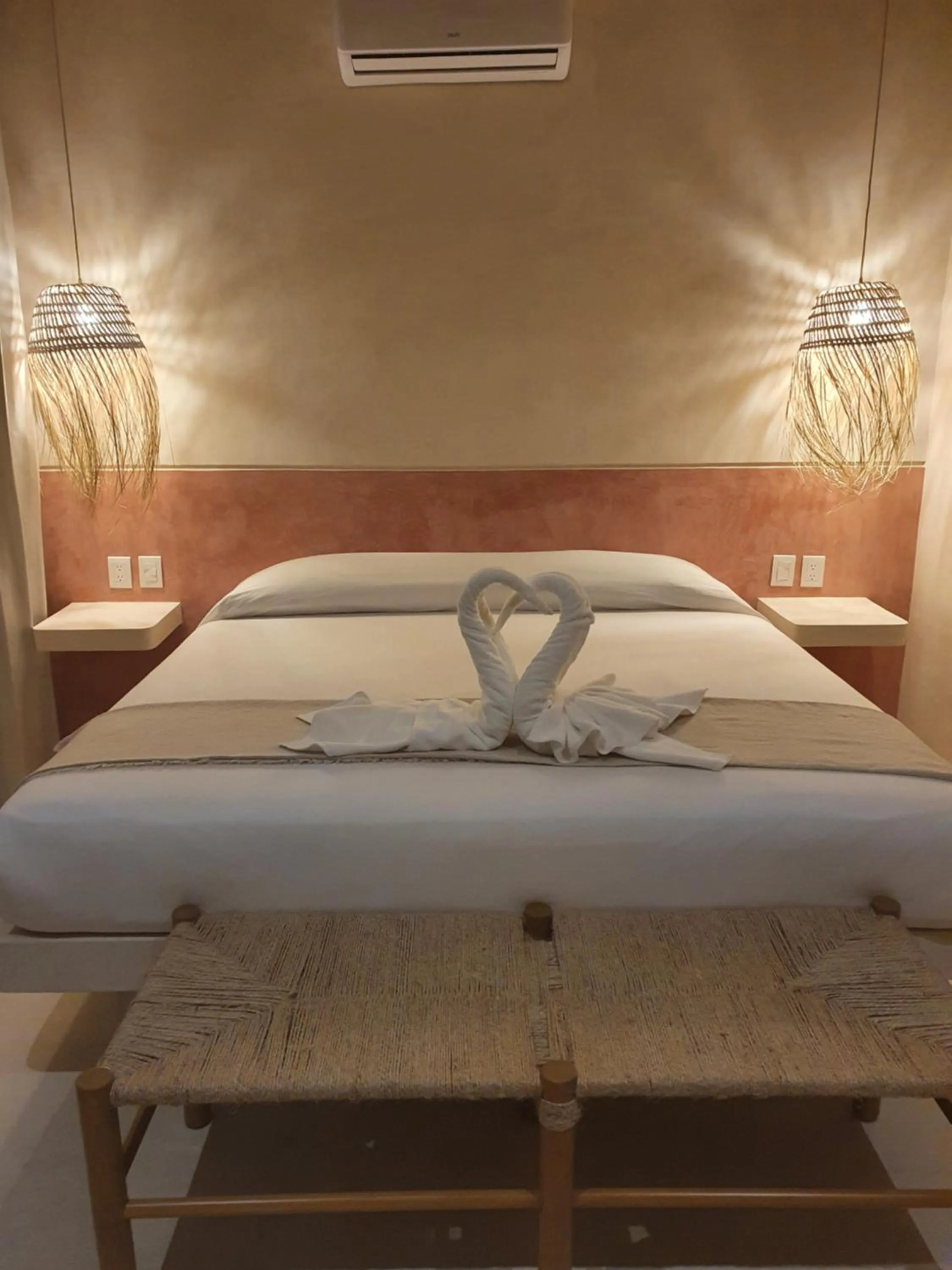 Bed in Casa Peregrino Holbox