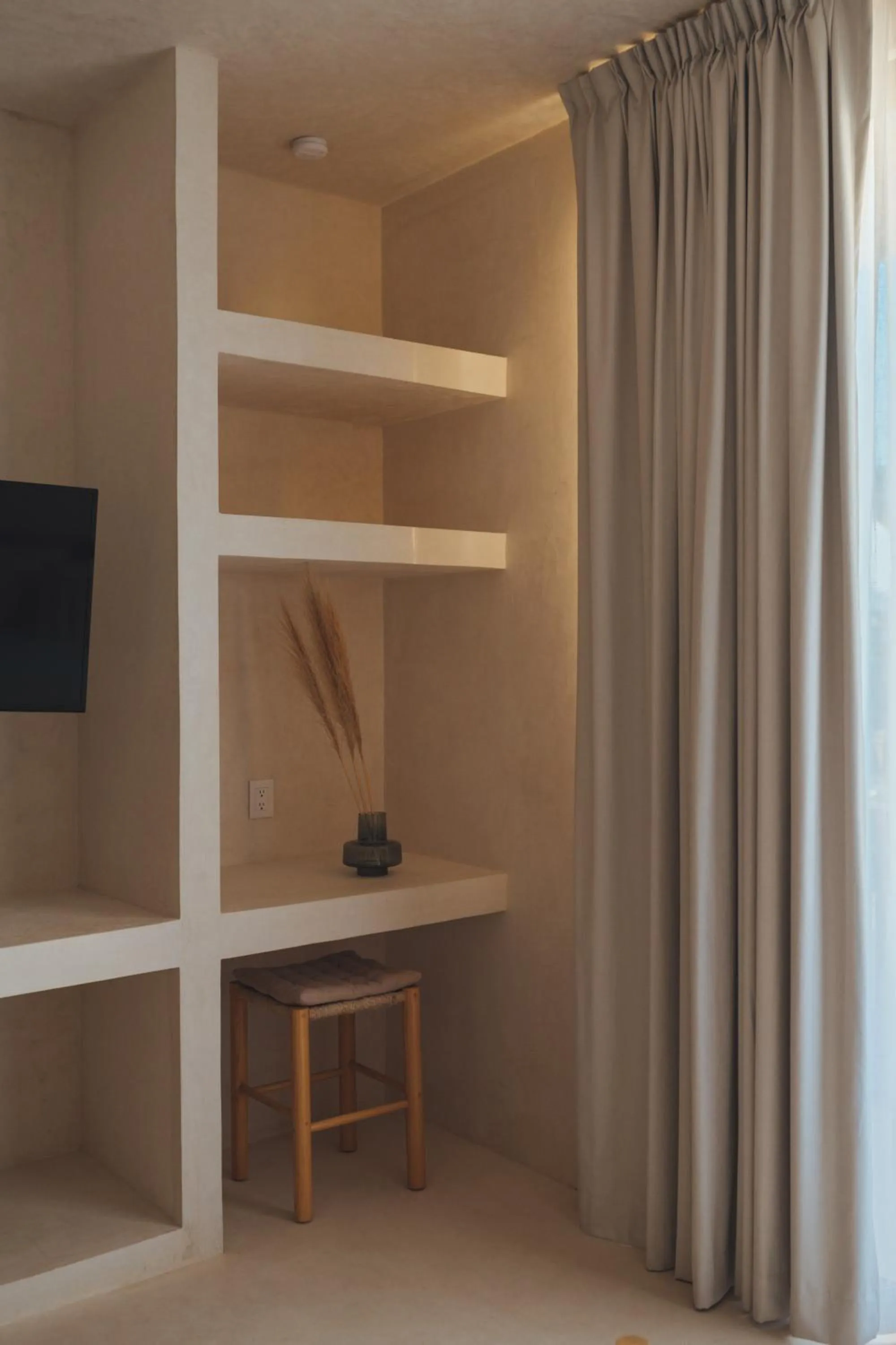 Seating area in Casa Peregrino Holbox