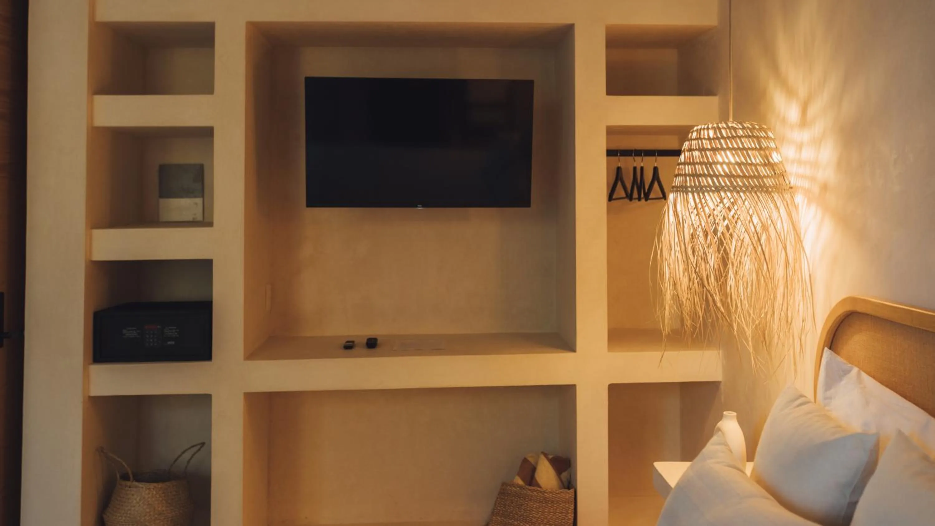 TV and multimedia, Bed in Casa Peregrino Holbox