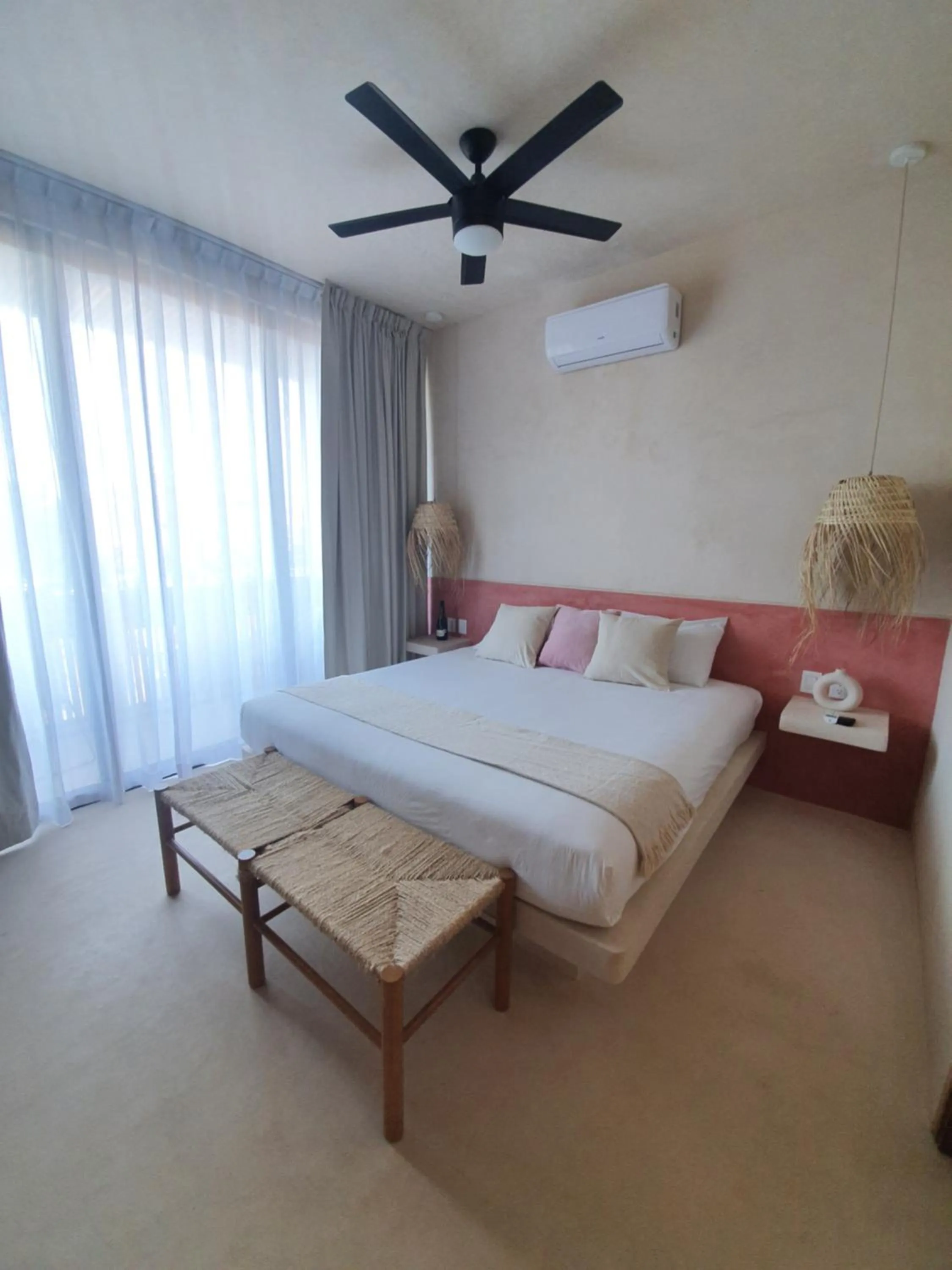 Bed in Casa Peregrino Holbox