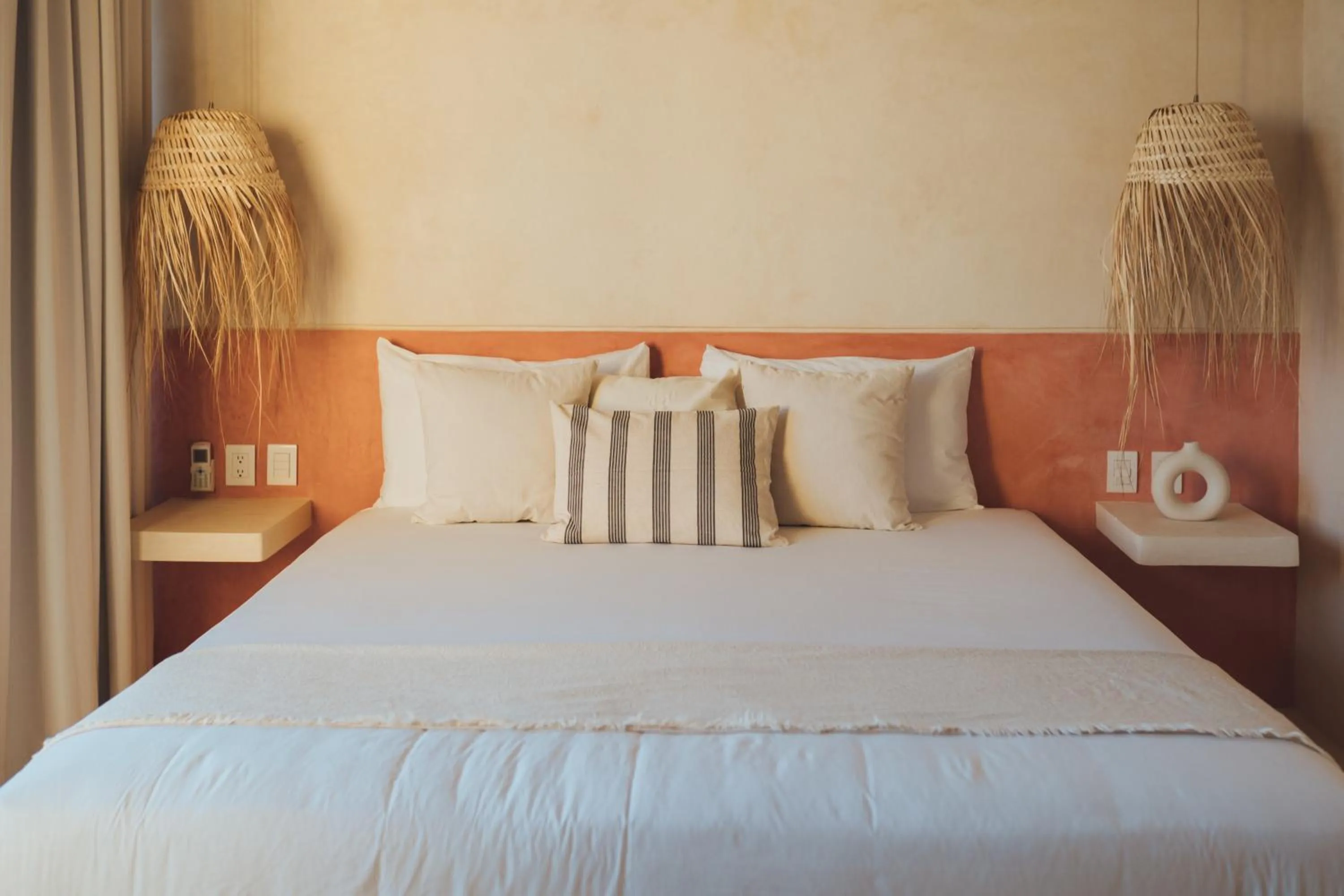 Bed in Casa Peregrino Holbox