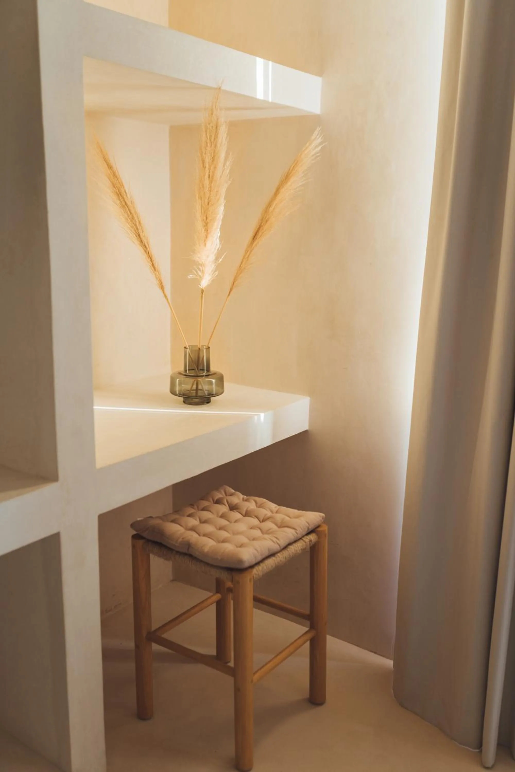 Seating area in Casa Peregrino Holbox