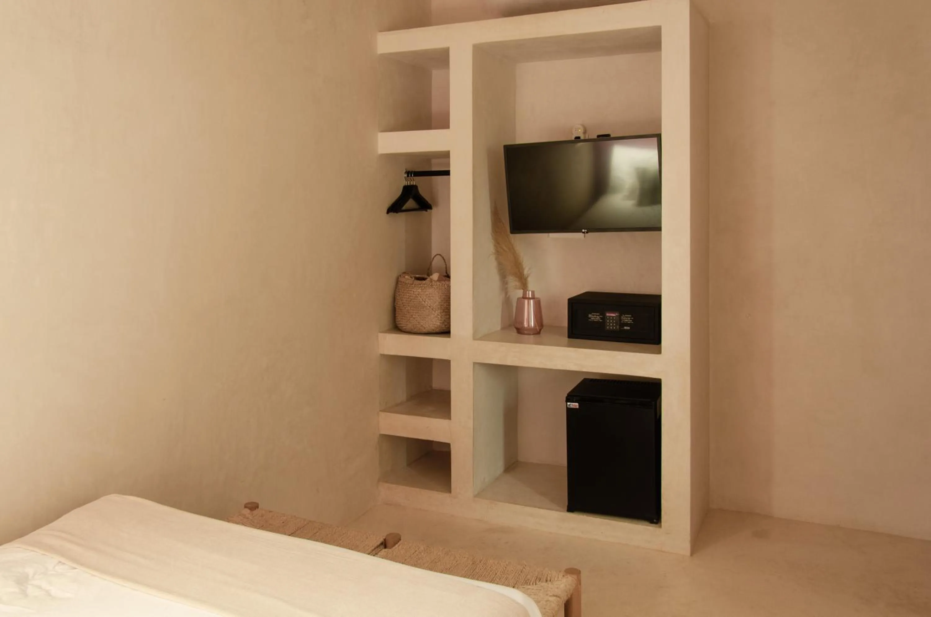 TV and multimedia, Bed in Casa Peregrino Holbox