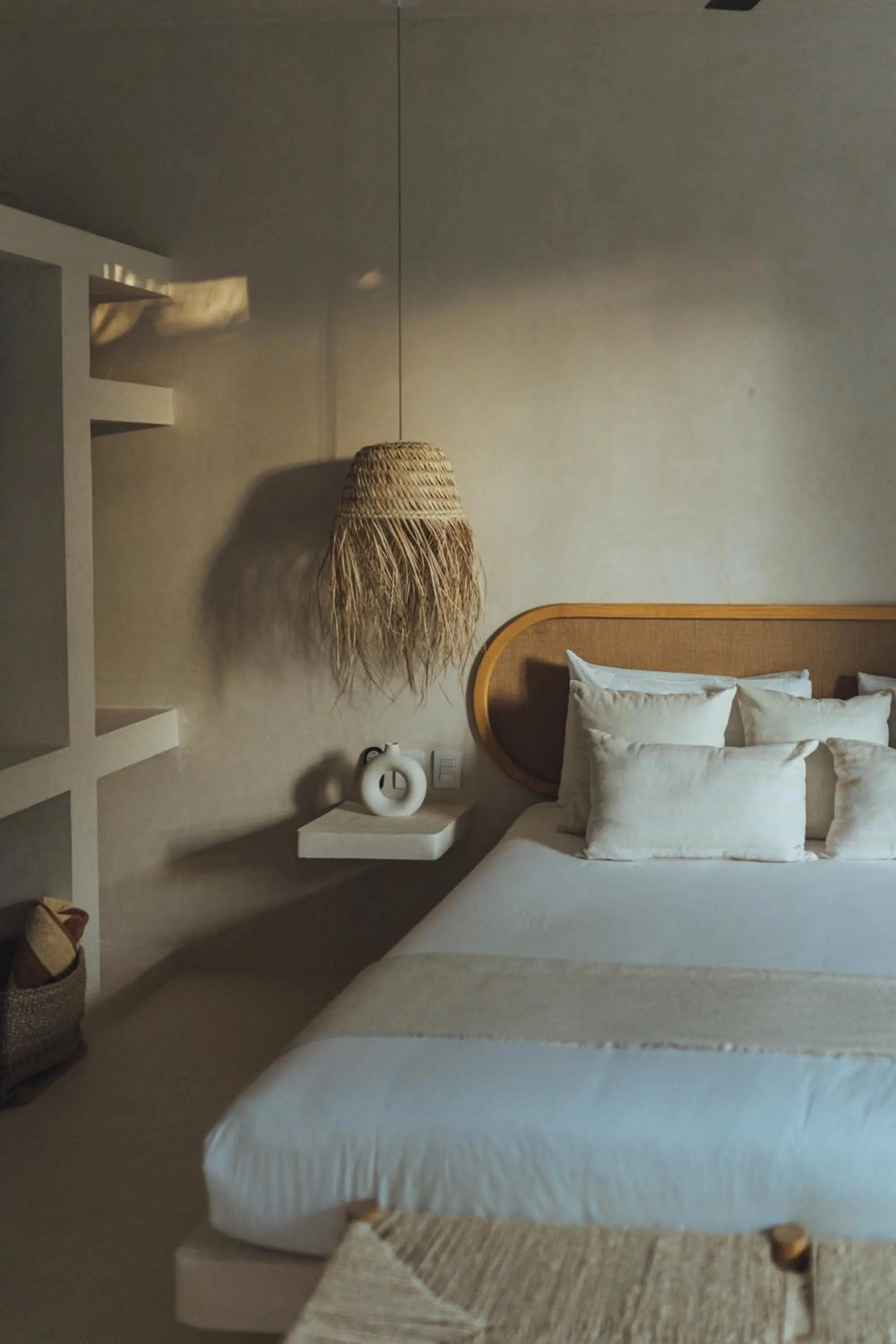 Bed in Casa Peregrino Holbox