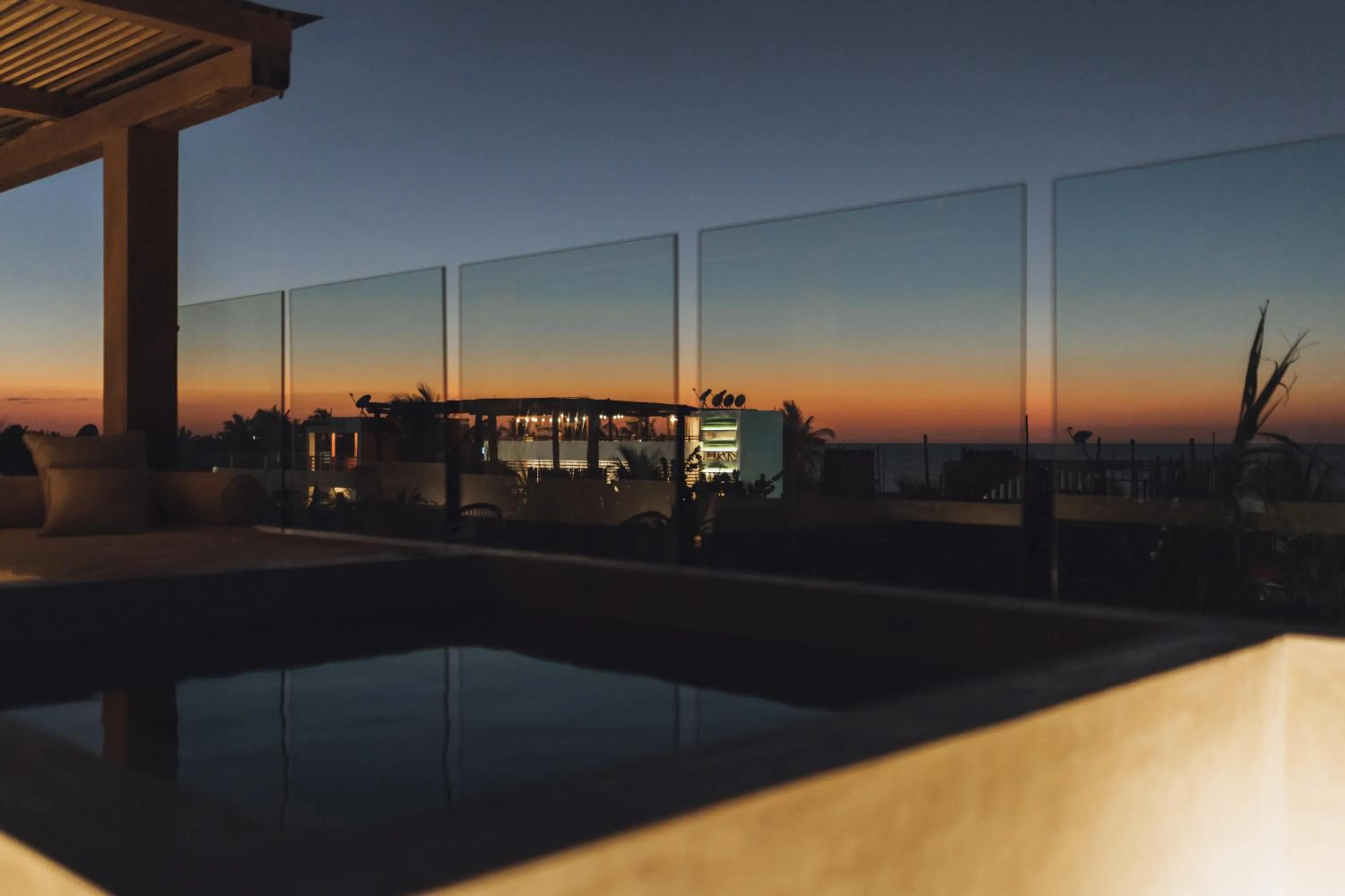 Sunset in Casa Peregrino Holbox