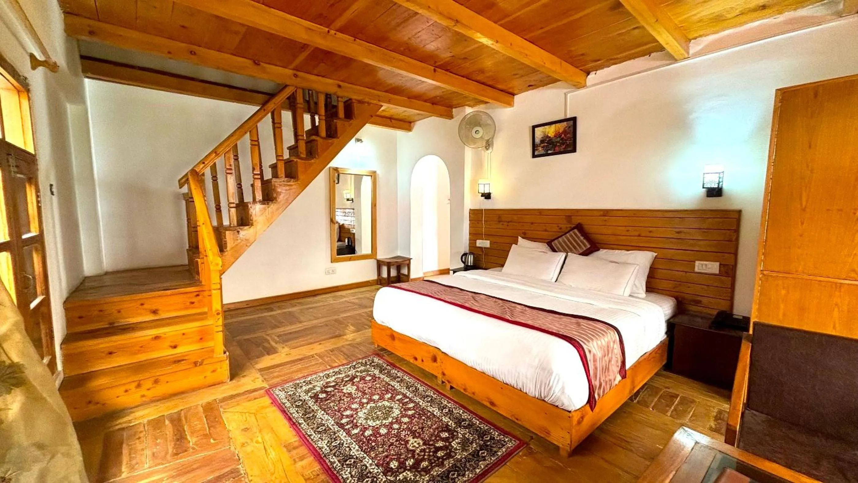 Bed in Countryside Himalayan Resort