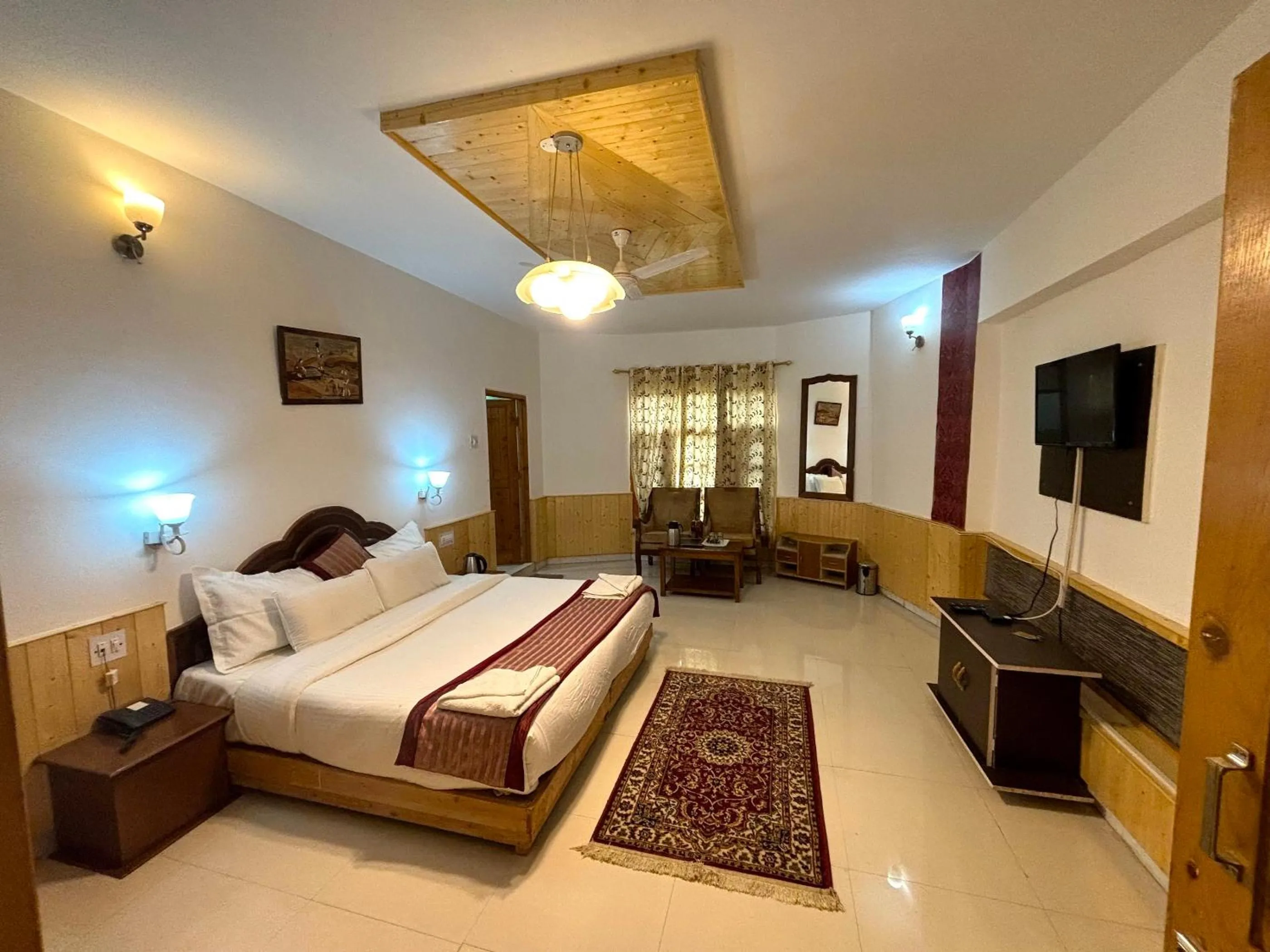 Bed in Countryside Himalayan Resort