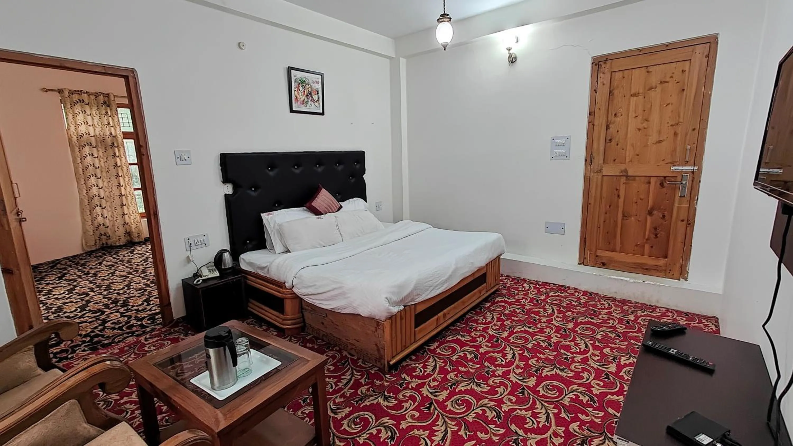 Bedroom, Bed in Countryside Himalayan Resort