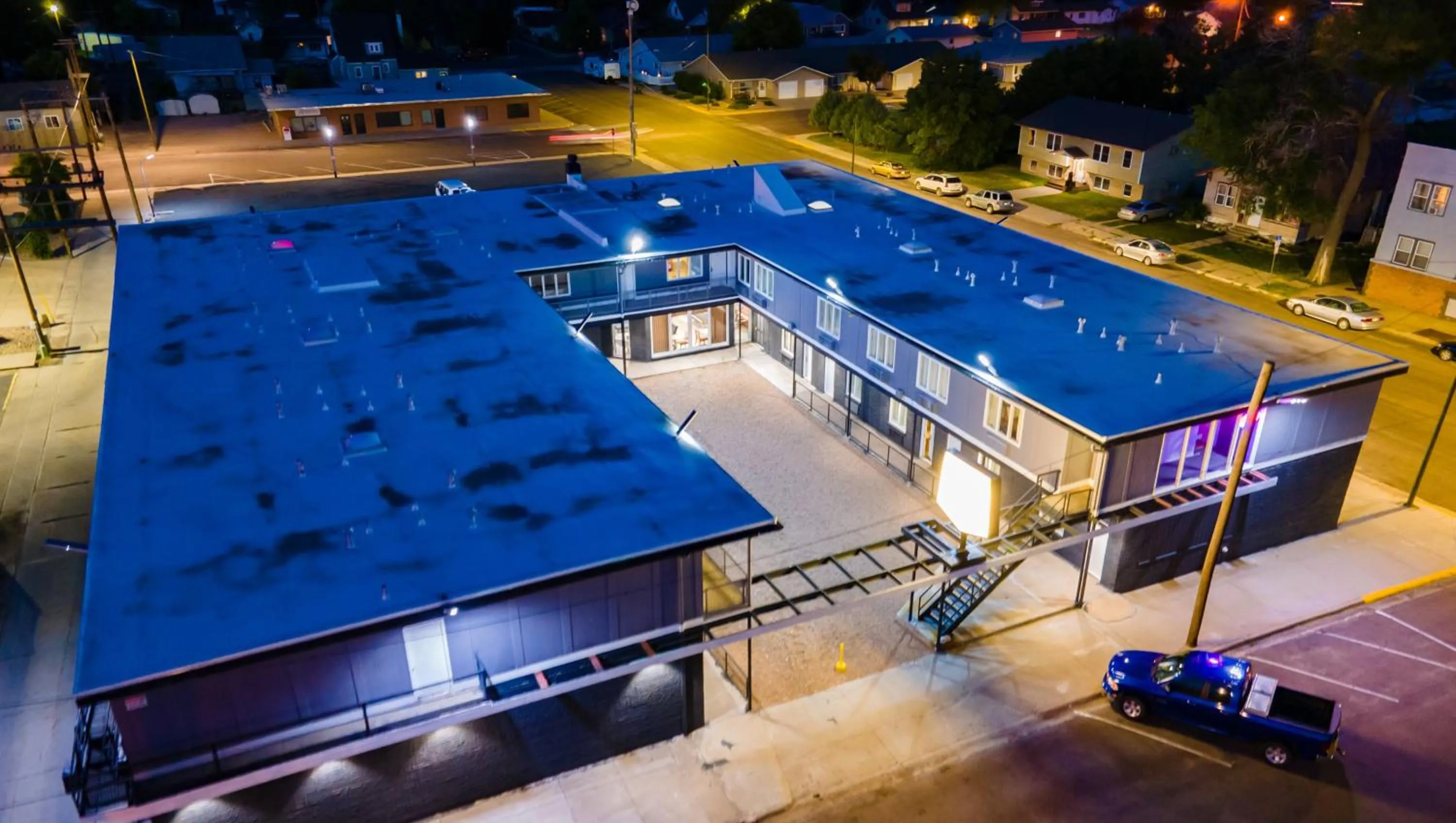 Property building in Rodeway Inn & Suites Sidney Historic Downtown I-80