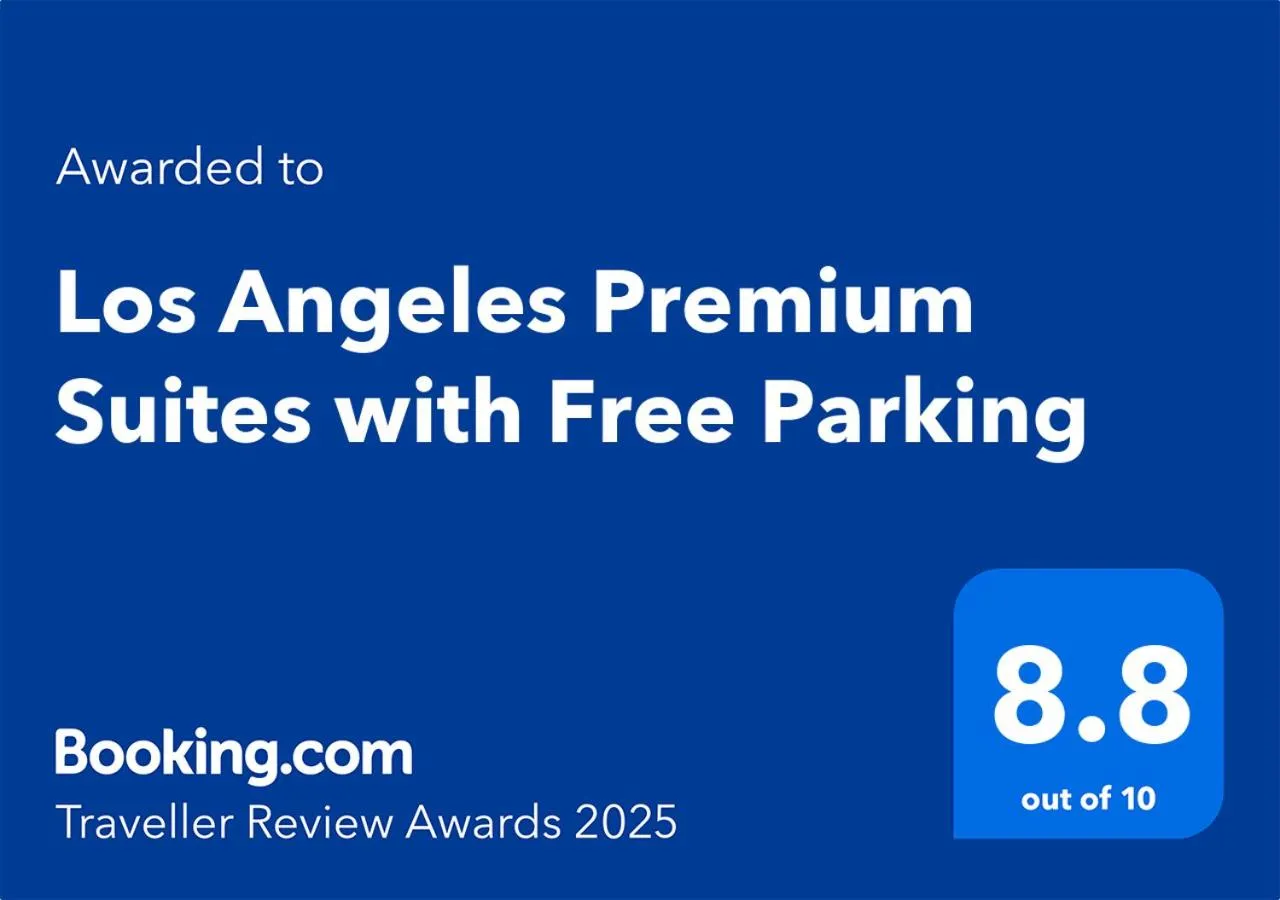 Logo/Certificate/Sign in Los Angeles Premium City Suites with Free Parking