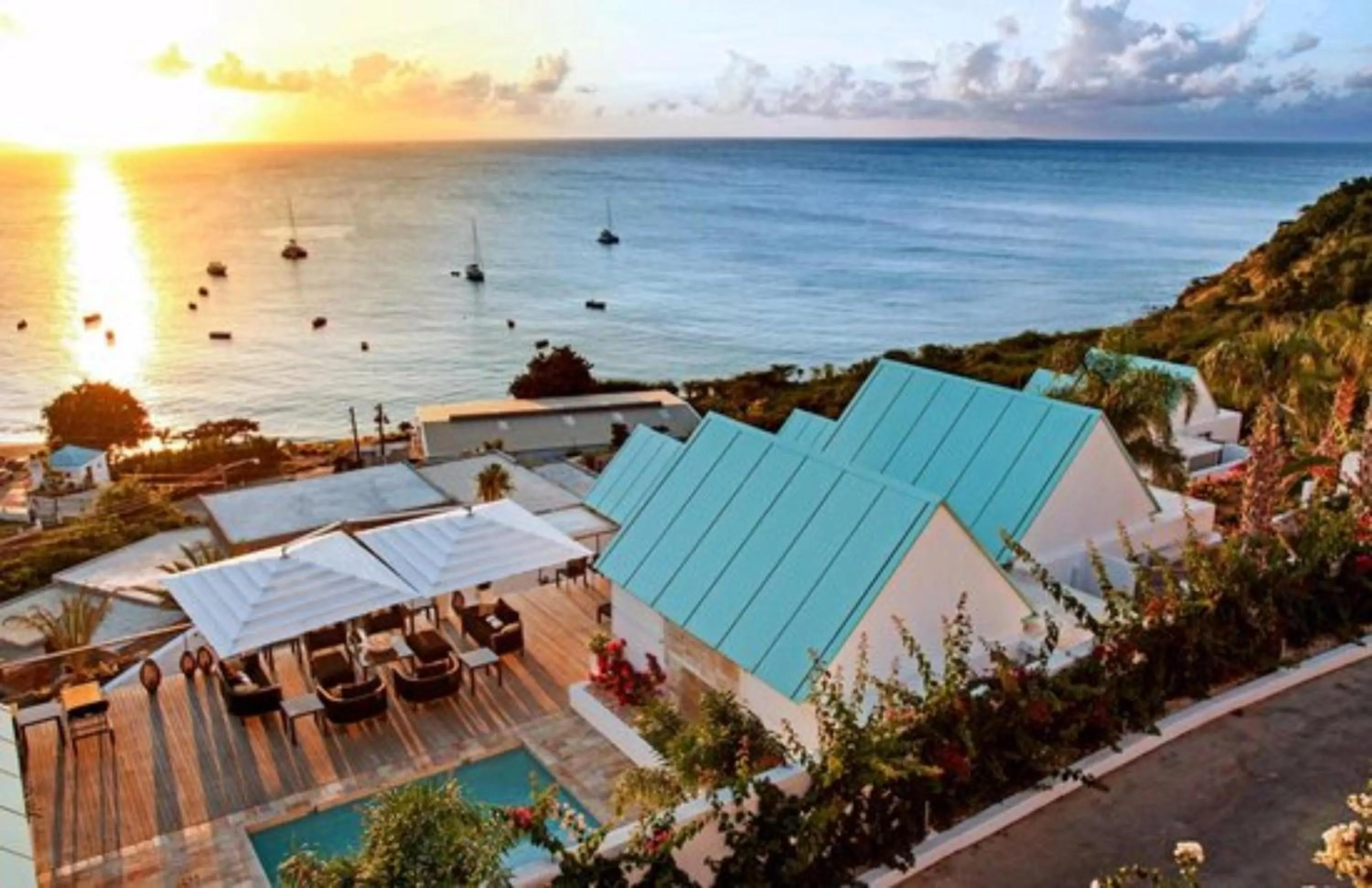 Bird's eye view in CeBlue Villas