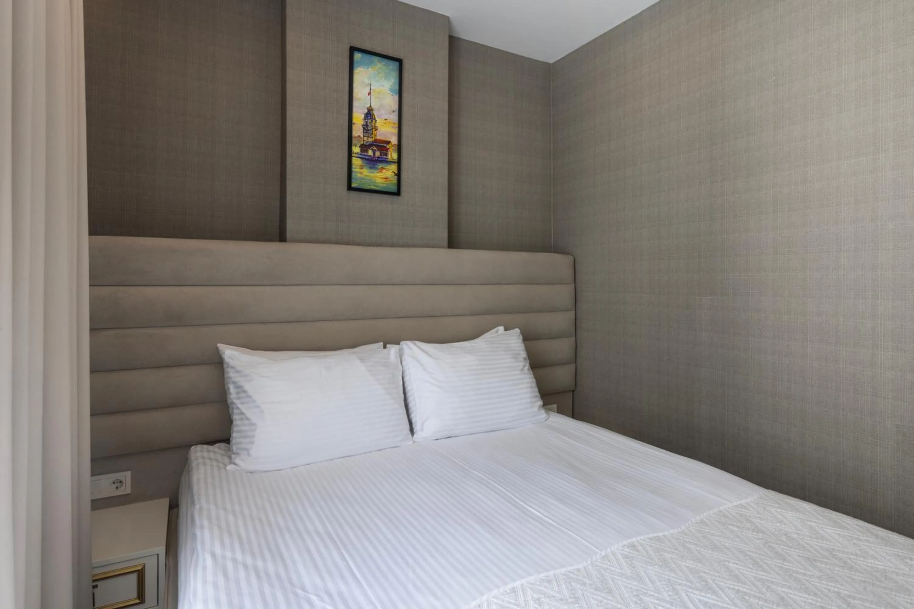 Bed in Mr BEYAZ HOTEL