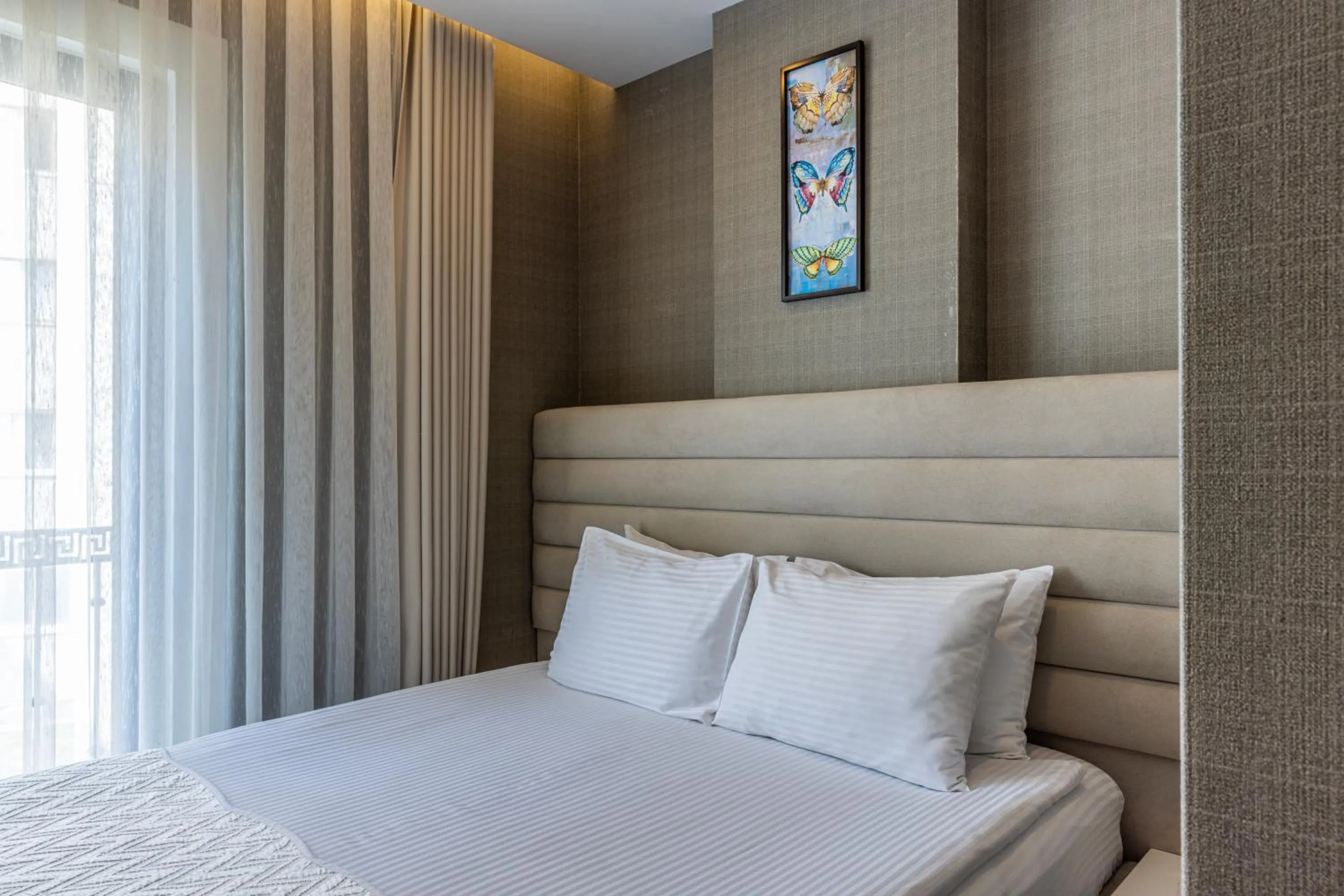 Bed in Mr BEYAZ HOTEL