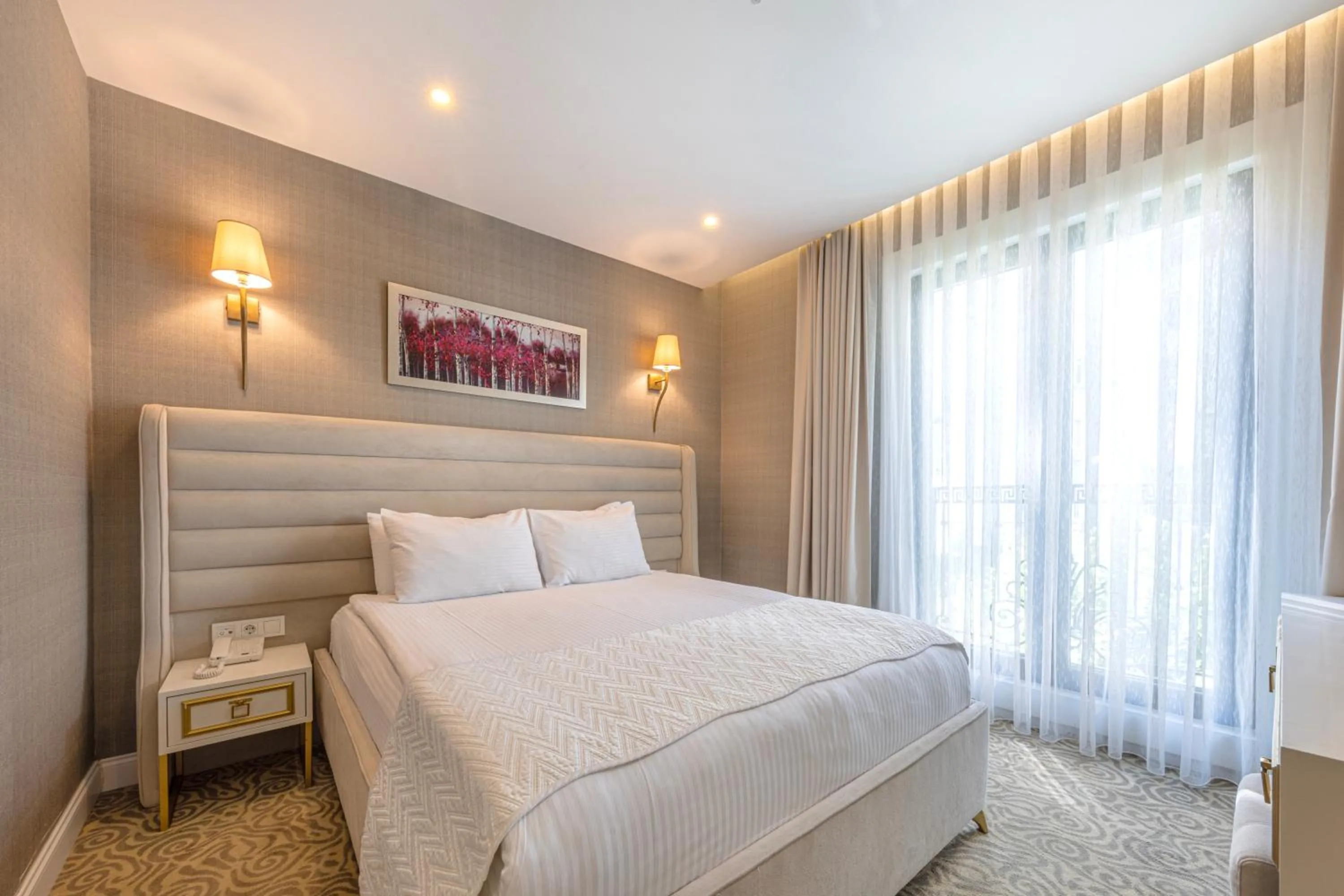 Bed in Mr BEYAZ HOTEL