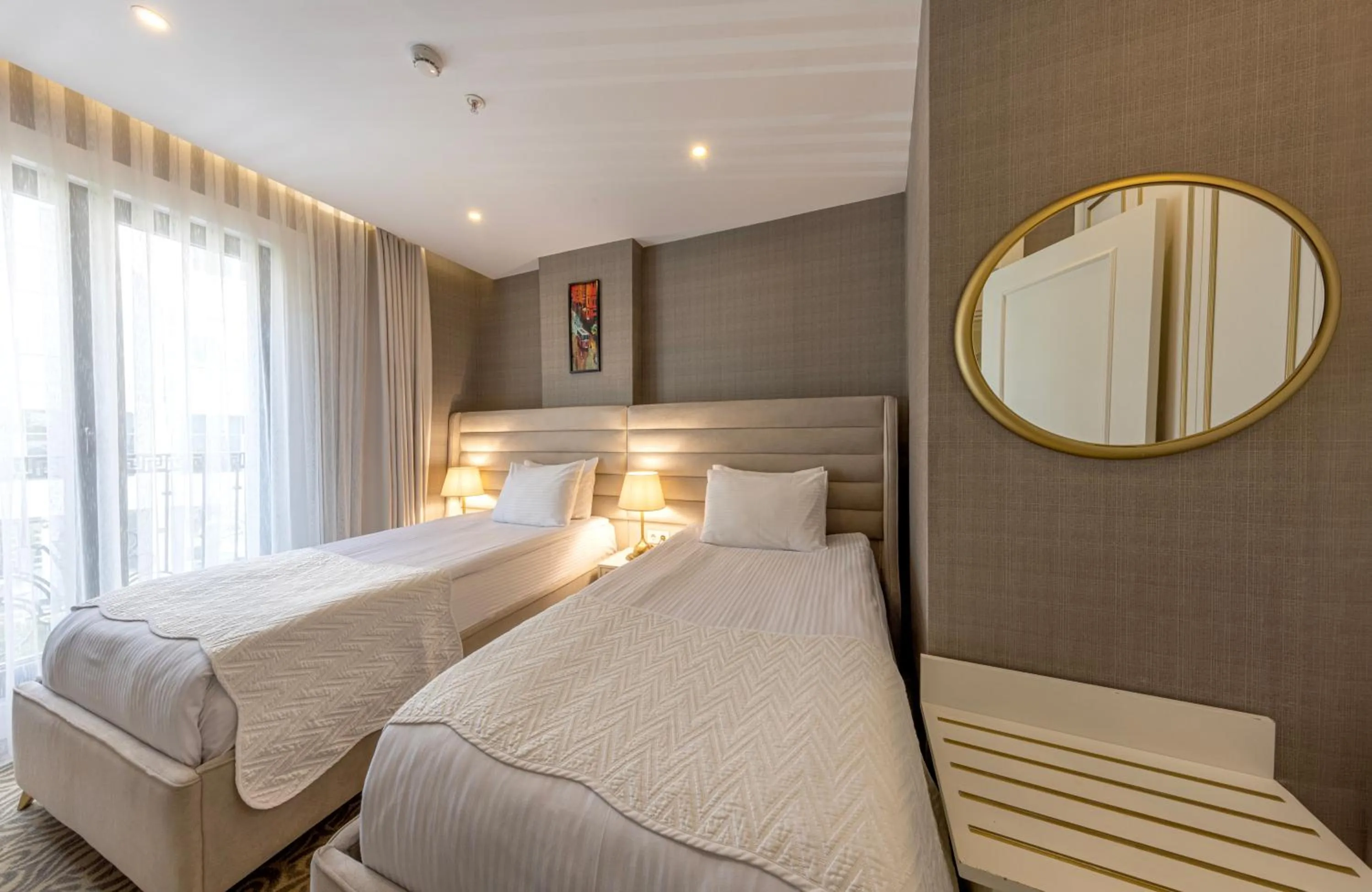 Bed in Mr BEYAZ HOTEL