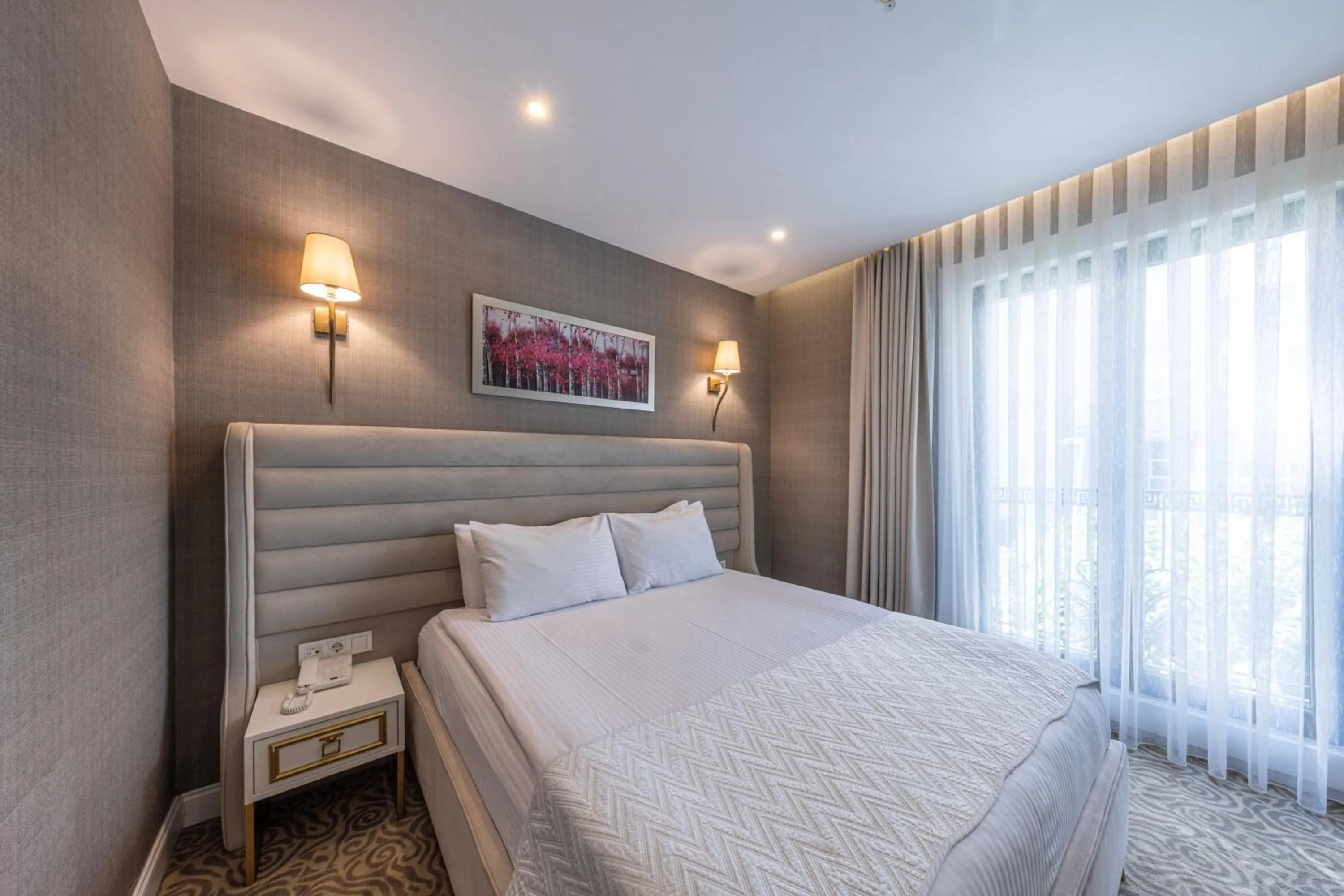 Bed in Mr BEYAZ HOTEL