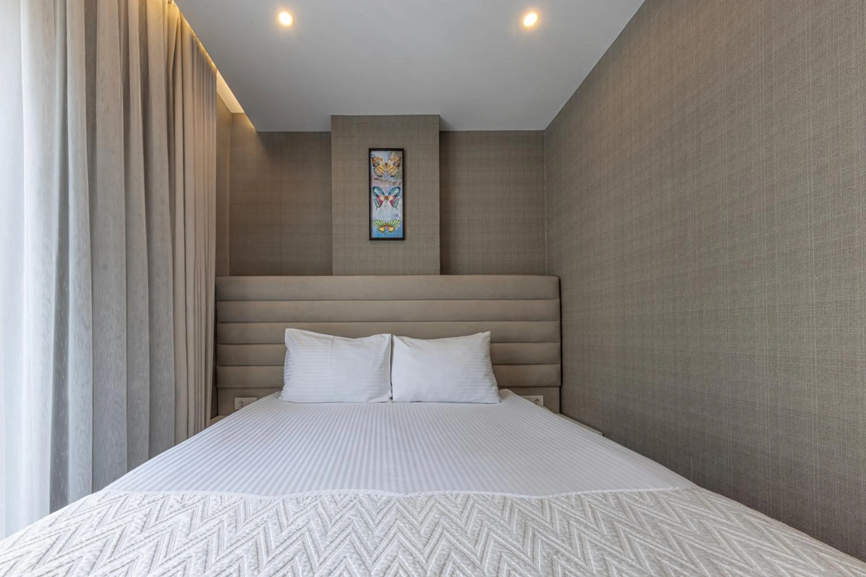 Bed in Mr BEYAZ HOTEL