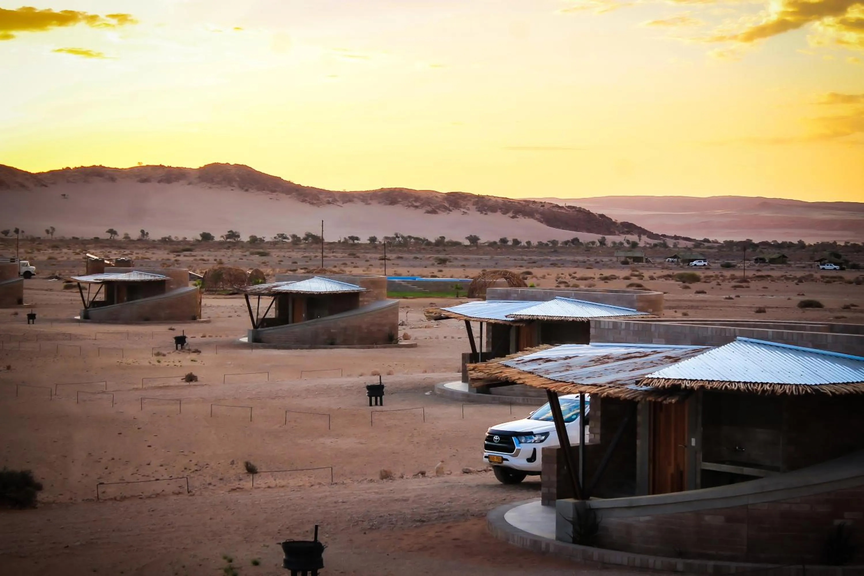 Natural landscape in Sossus Oasis Campsite