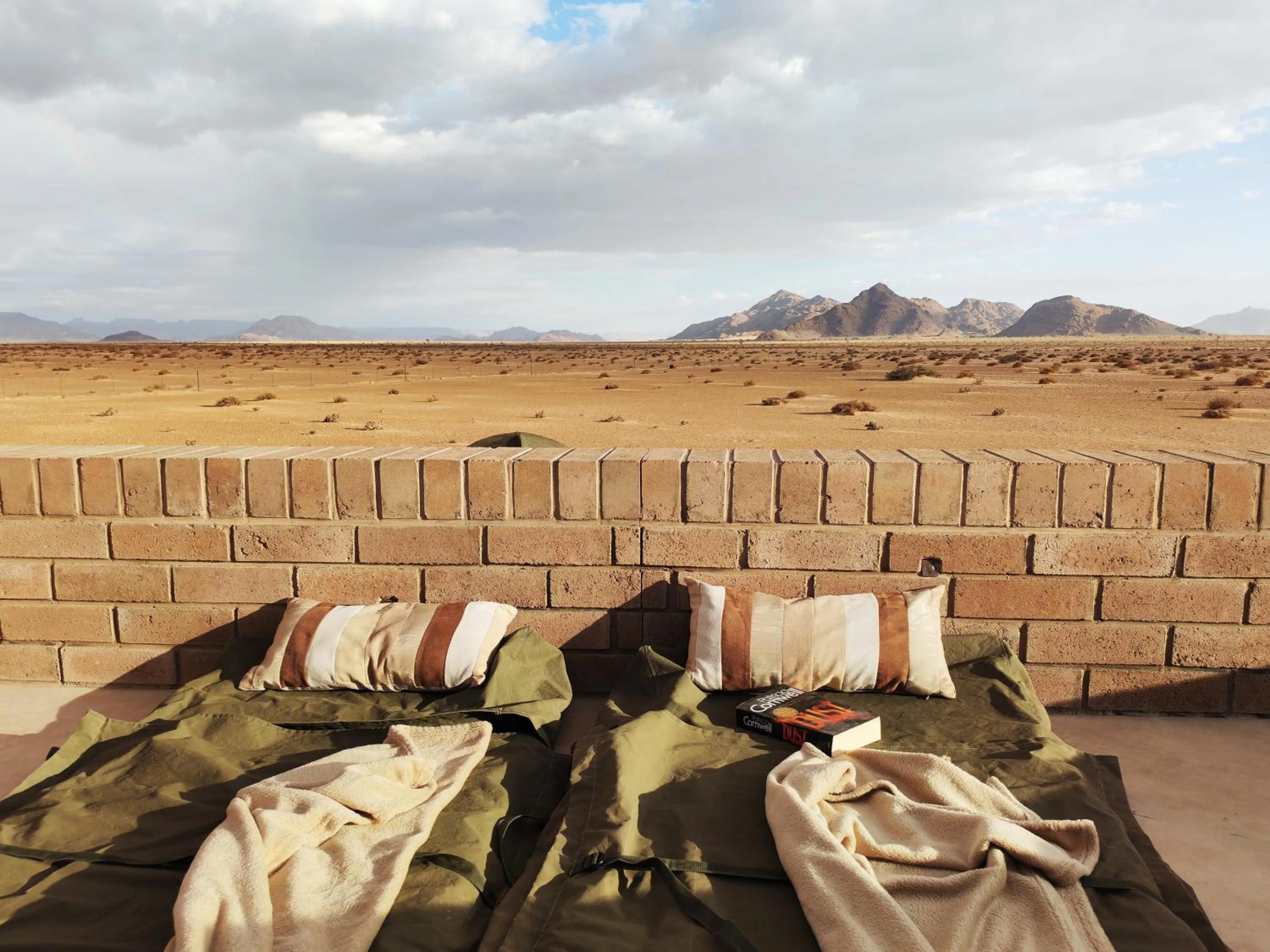 Bird's eye view in Sossus Oasis Campsite