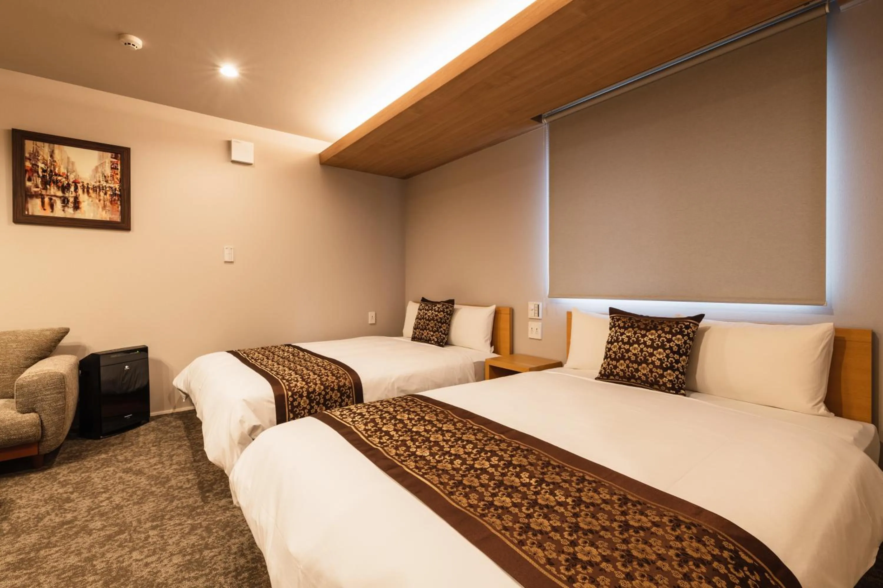 Photo of the whole room, Bed in GRAND BASE Urakami