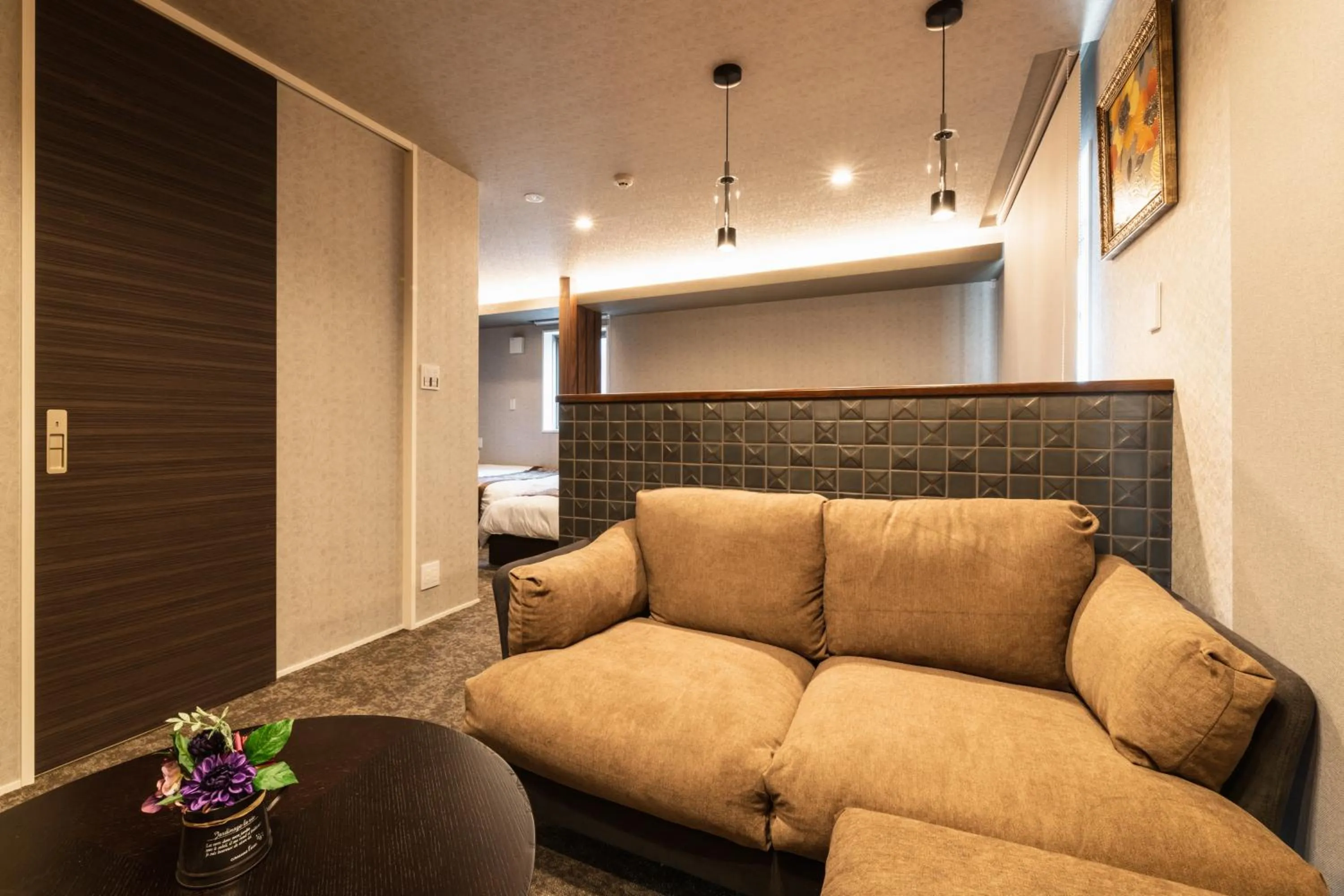 Seating area in GRAND BASE Urakami