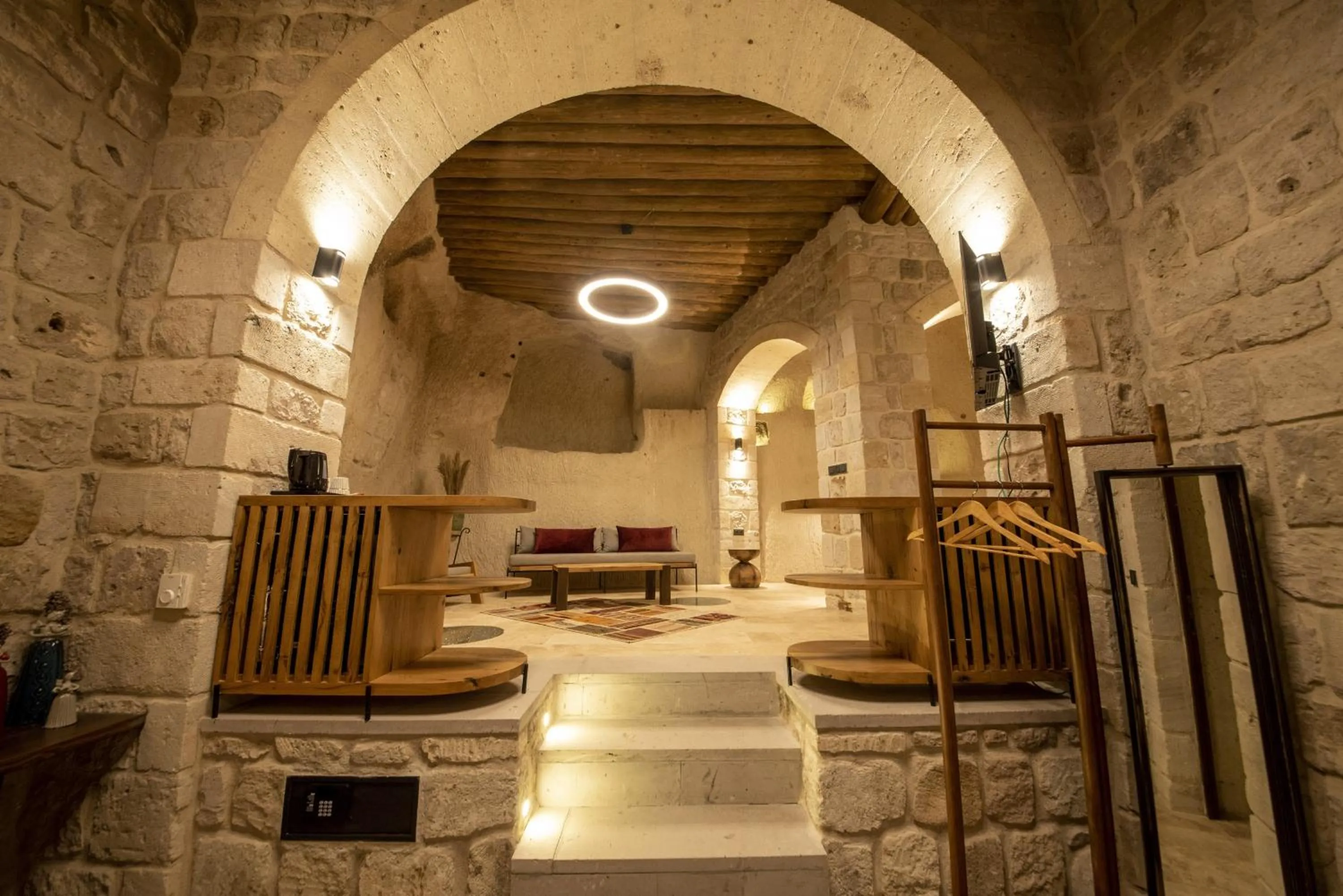 Living room in Luvi Cave Hotel